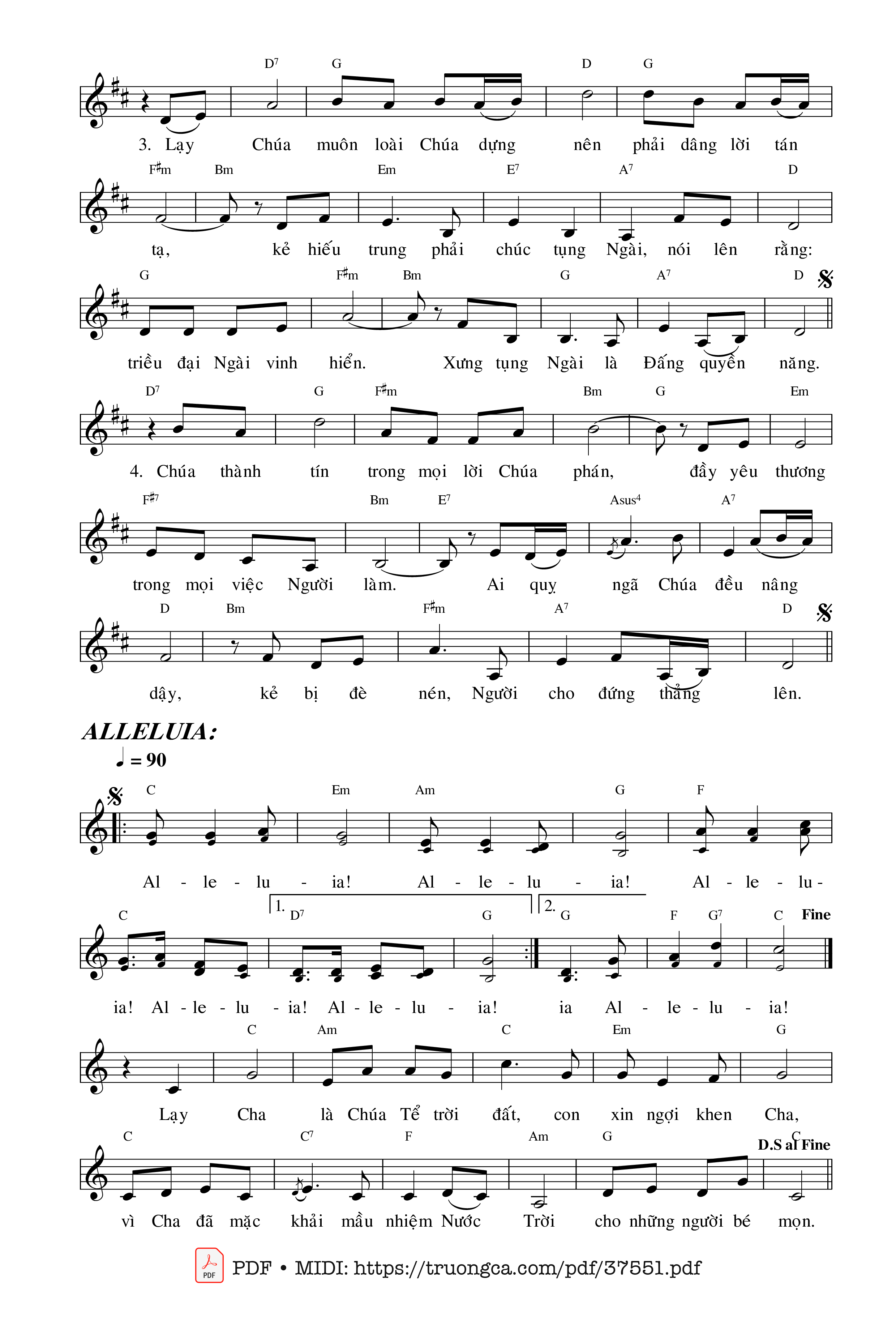 Page 2 of Sheet music PDF Thánh Vịnh 144, Chúa Nhật 14A Thường Niên - Văn Duy Tùng