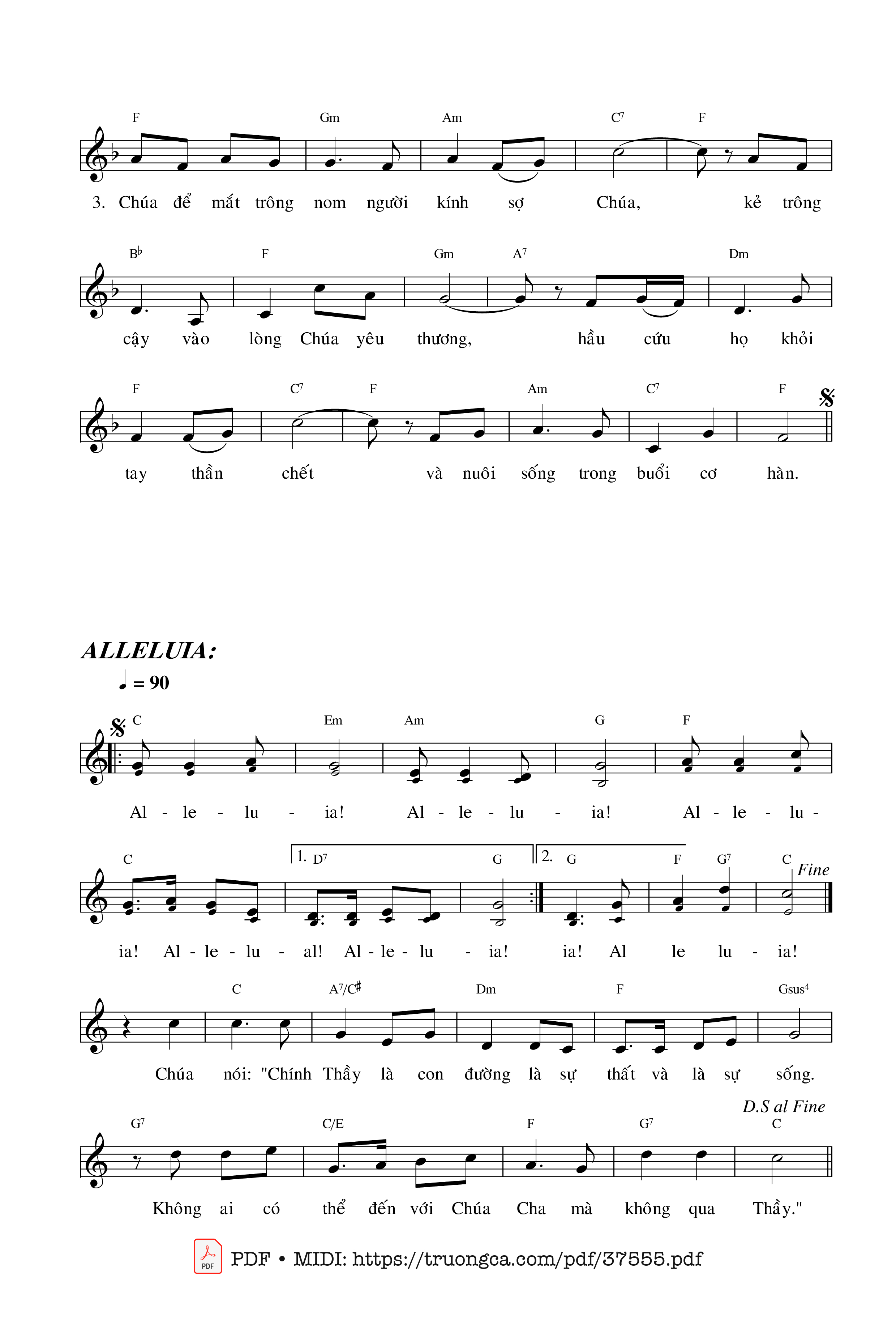 Page 2 of Sheet music PDF Thánh Vịnh 32, Chúa Nhật 5A Phục Sinh - Văn Duy Tùng