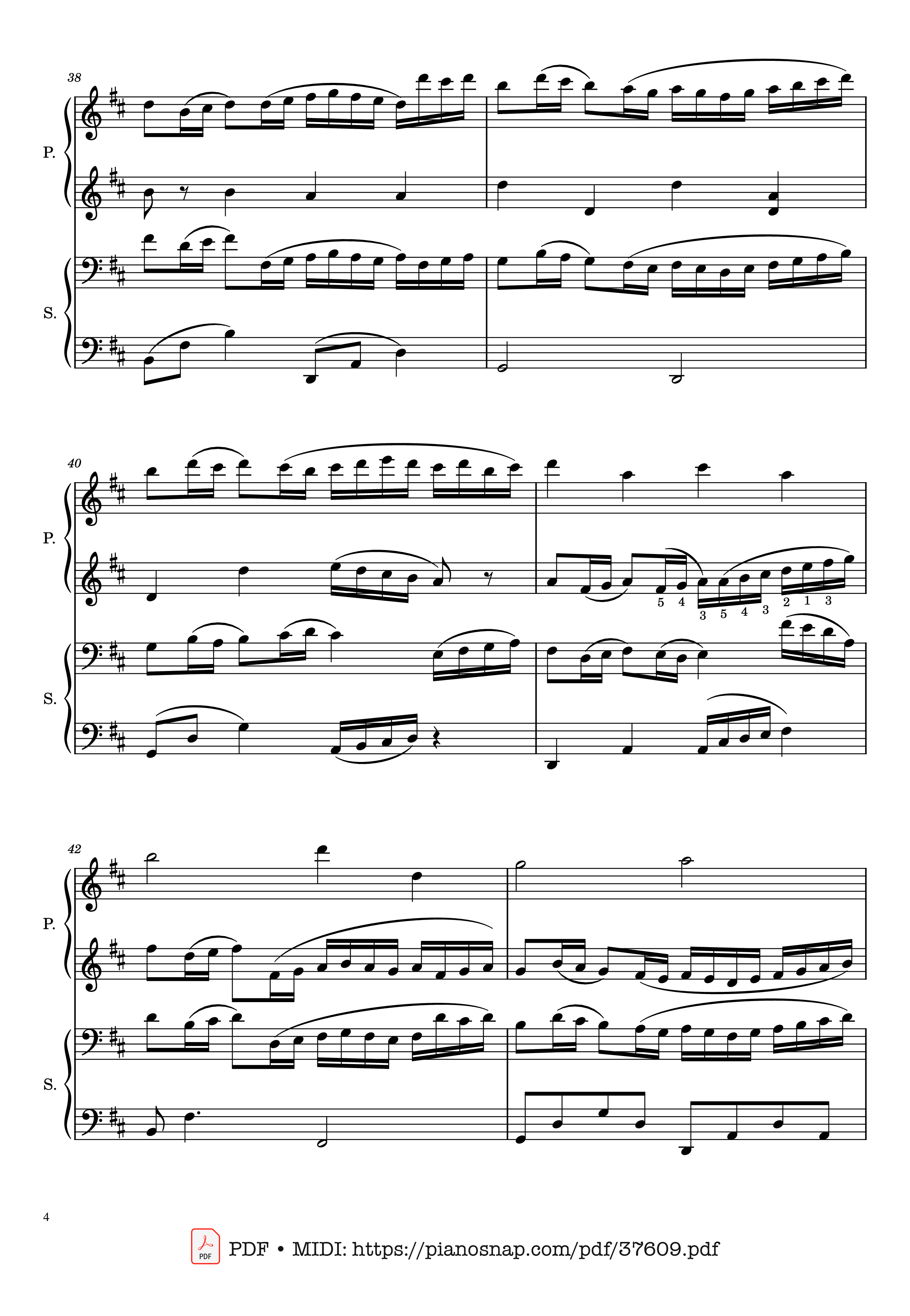 Page 4 of Sheet music PDF Piano Canon in D, Piano Duet, 4 Hands - Johann Pachelbel