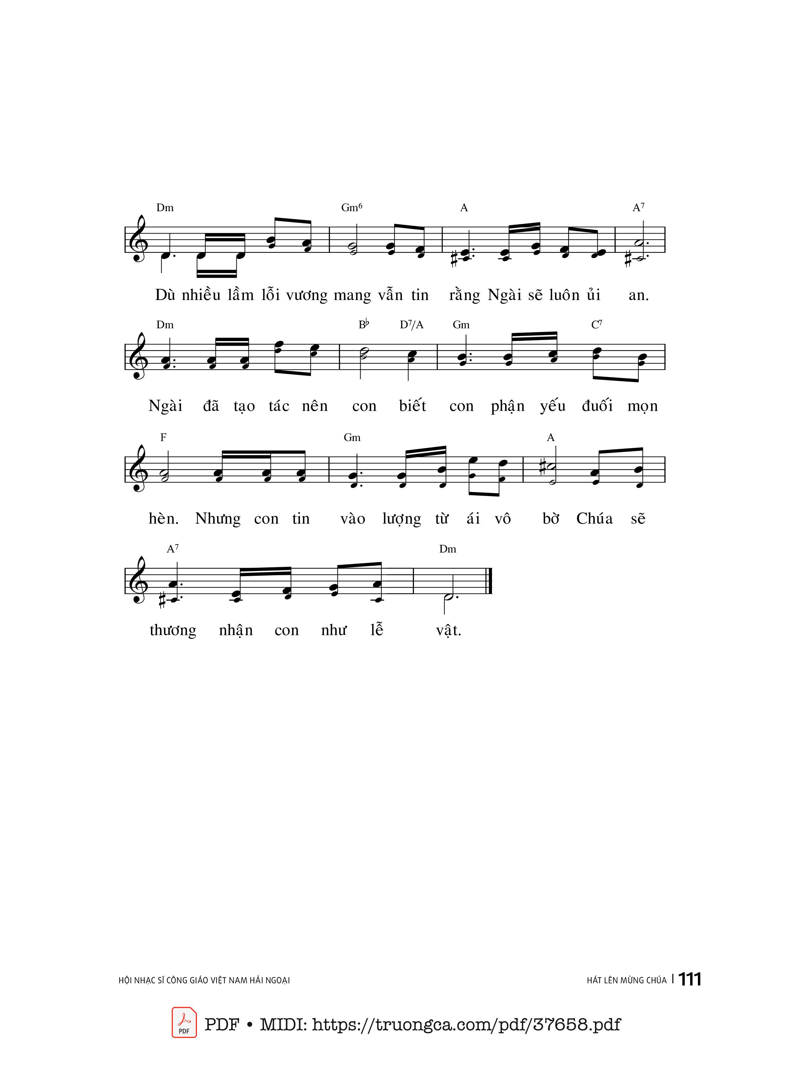 Page 2 of Sheet music PDF Như Lễ Vật - Phùng Minh Mẫn