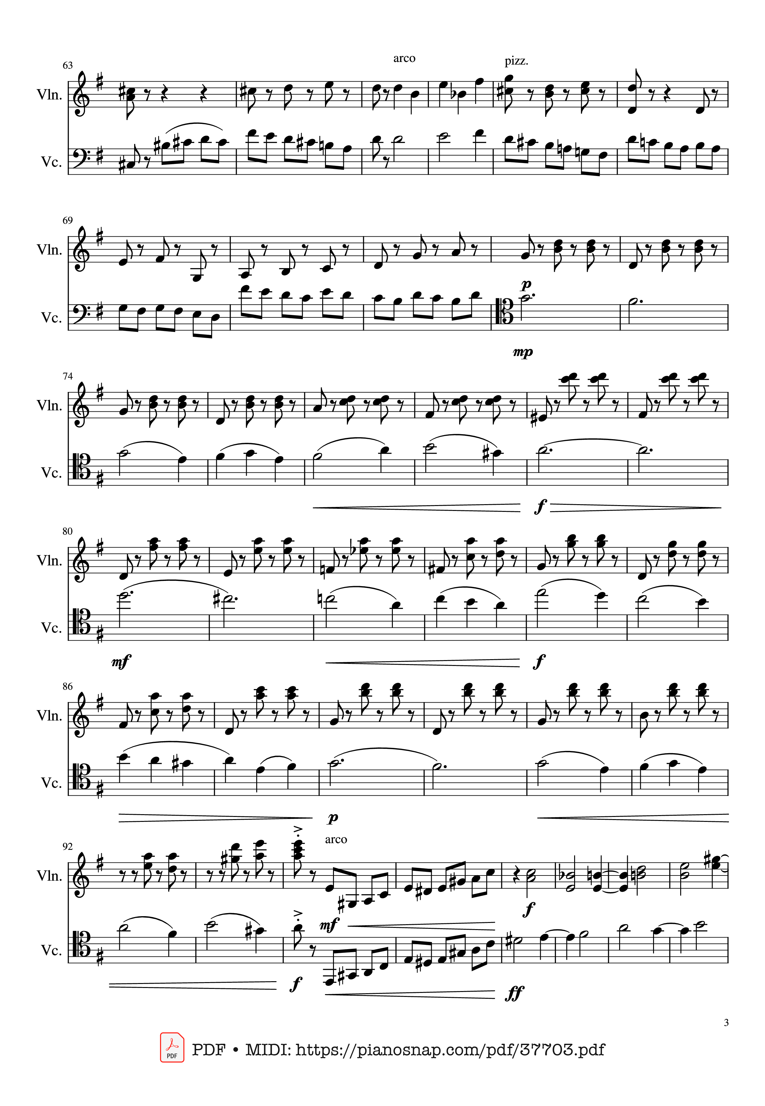 Page 3 of Sheet music PDF Piano Sleeping Beauty Waltz - Pyotr Ilyich Tchaikovsky