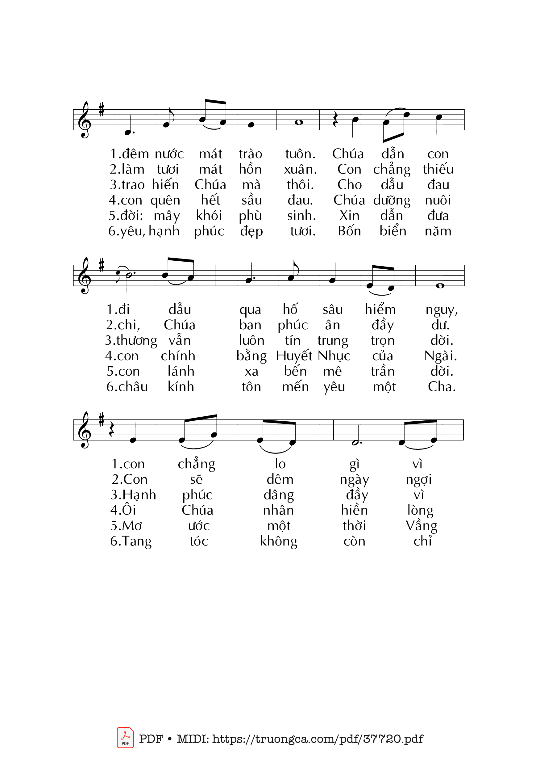 Page 2 of Sheet music PDF Thánh Vịnh 22, Xin Dẫn Đưa Con - Mai Nguyên Vũ