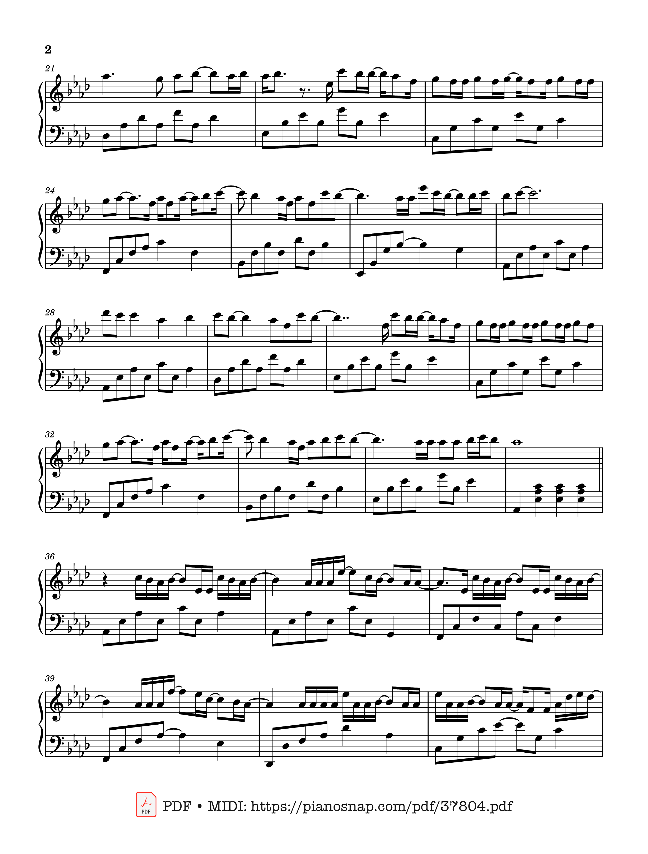 Page 2 of Sheet music PDF Piano Biển đảo và em (海屿你) - Sea Island You Piano - 马也