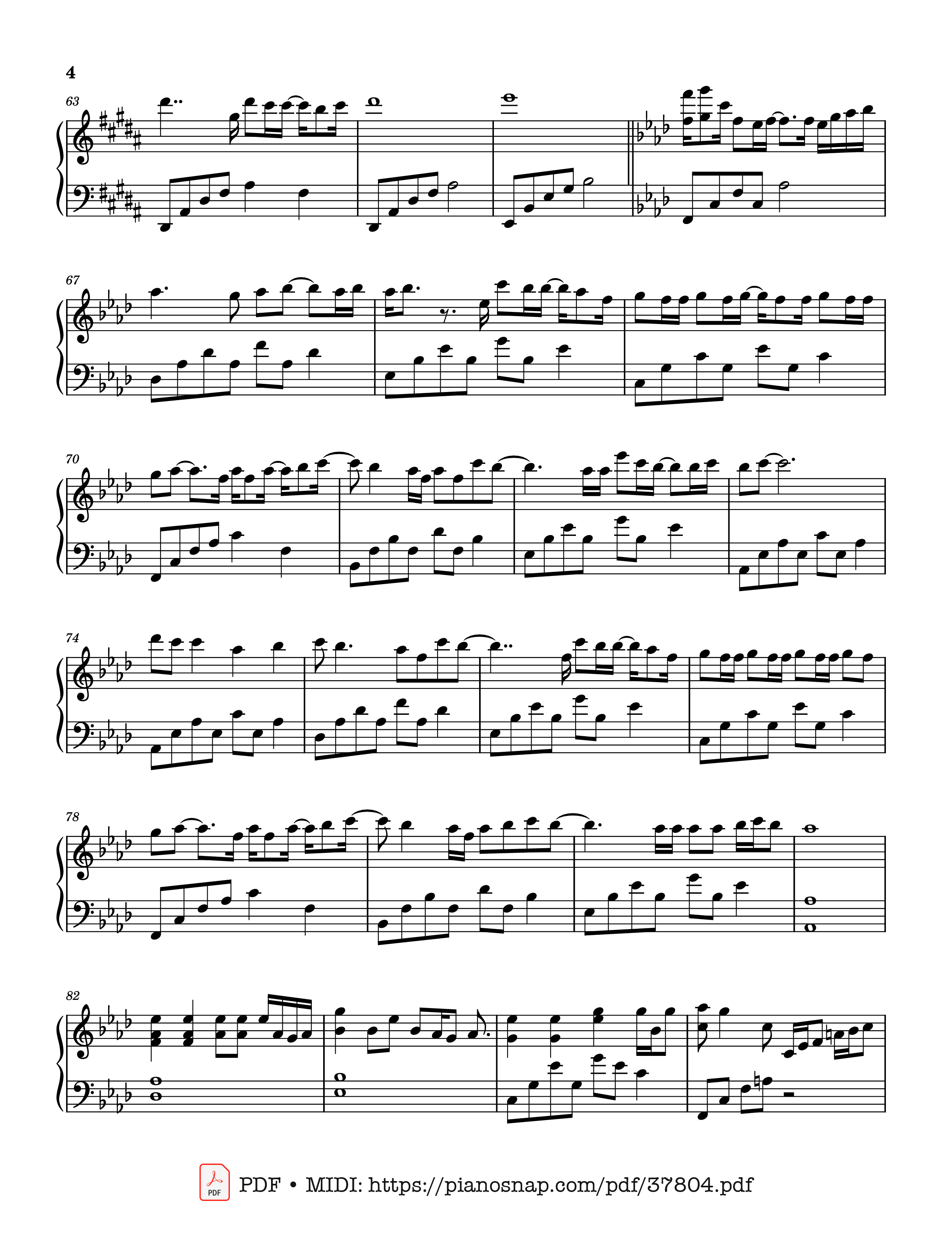 Page 4 of Sheet music PDF Piano Biển đảo và em (海屿你) - Sea Island You Piano - 马也