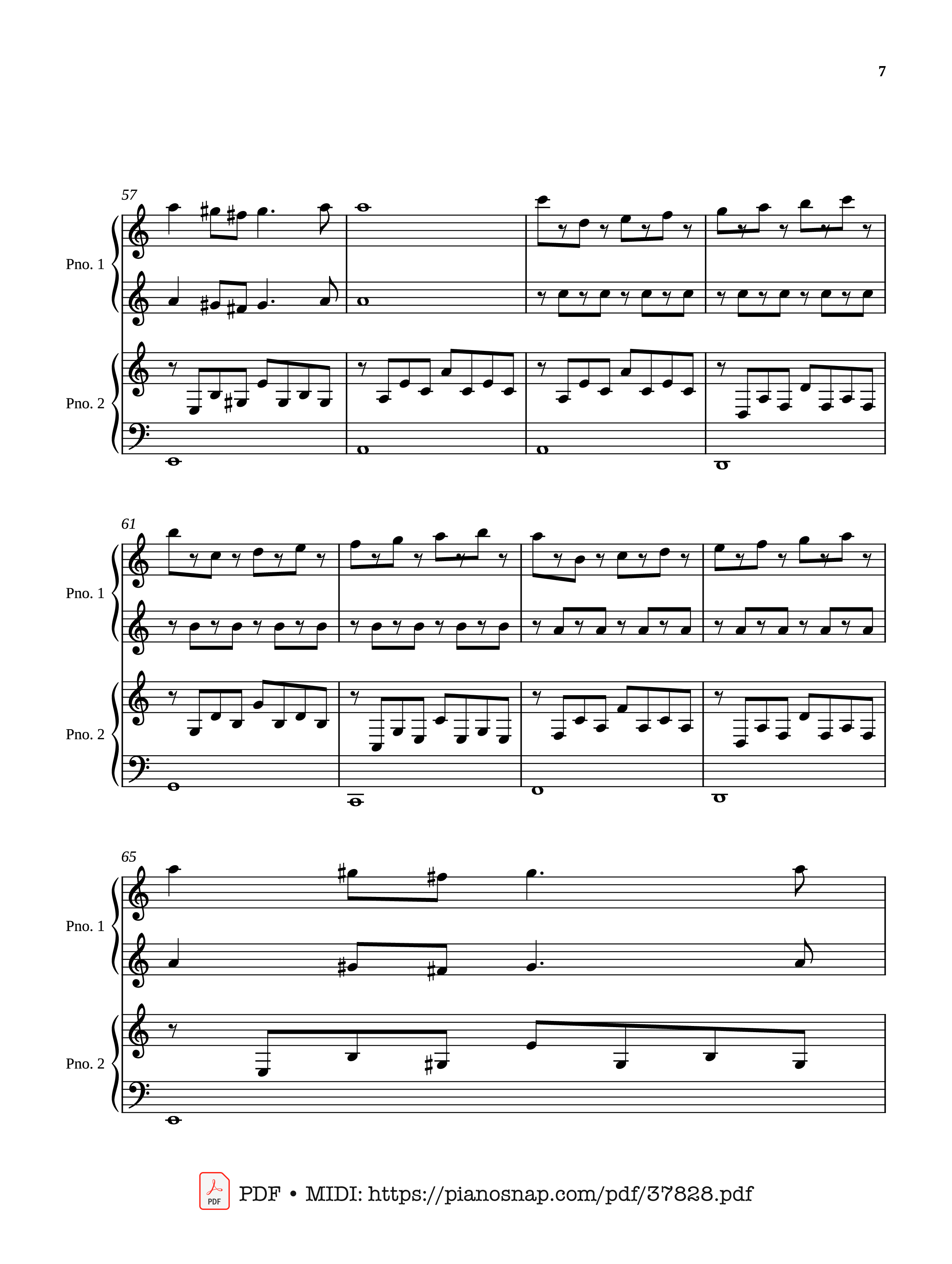 Page 7 of Sheet music PDF Piano Passacaglia - Four hands - Johan Halvorsen