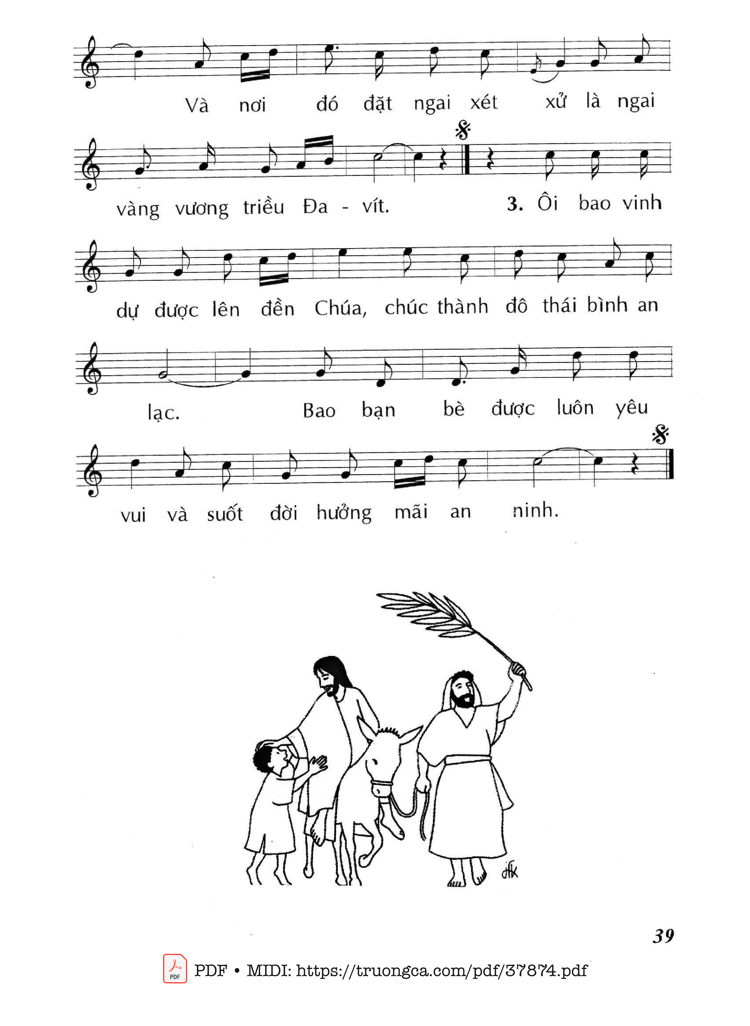 Page 2 of Sheet music PDF Thánh Vịnh 21, Vui Lên Đền Thánh - Huy Hoàng