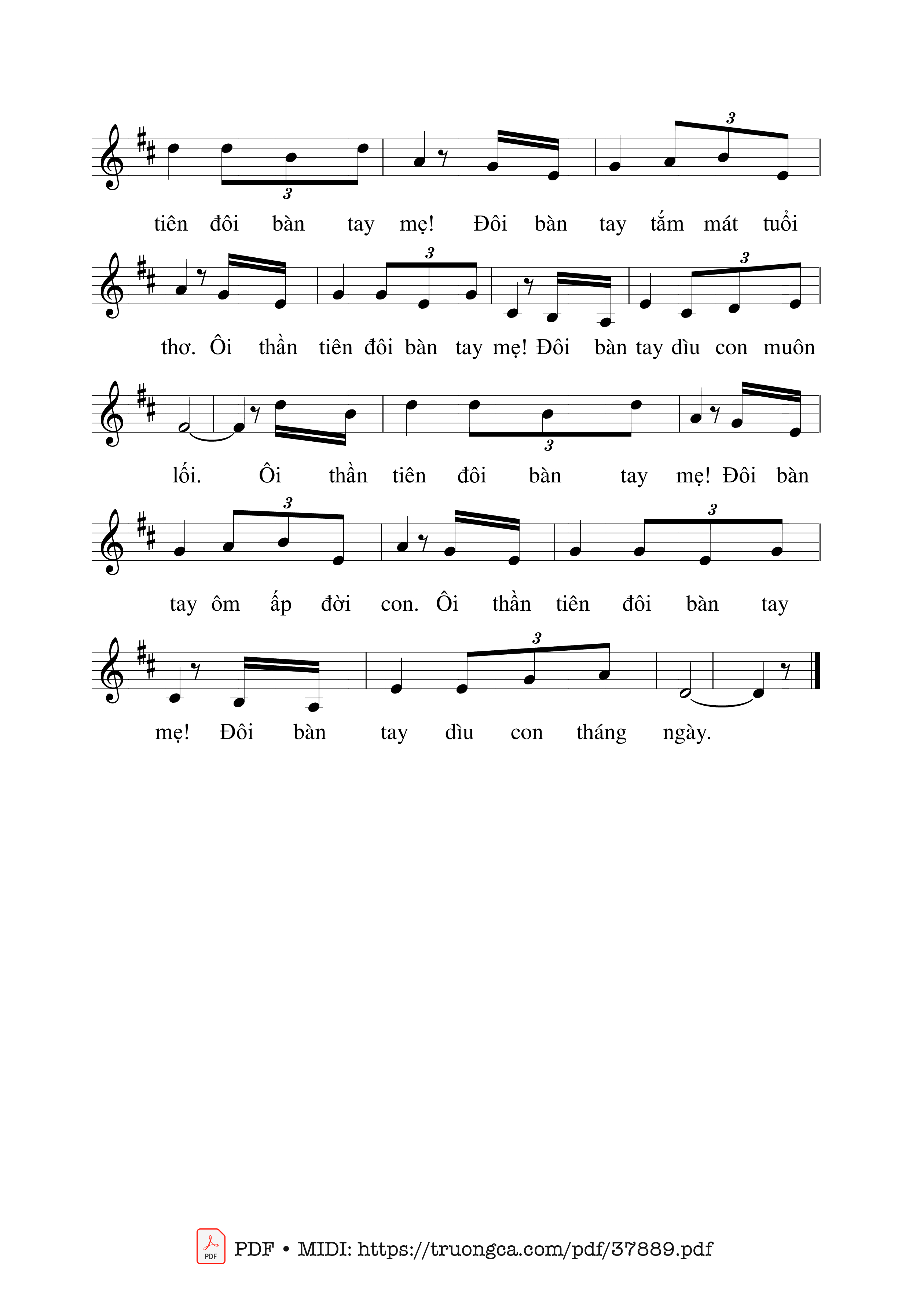 Page 2 of Sheet music PDF Bàn Tay Mẹ - Châu Linh