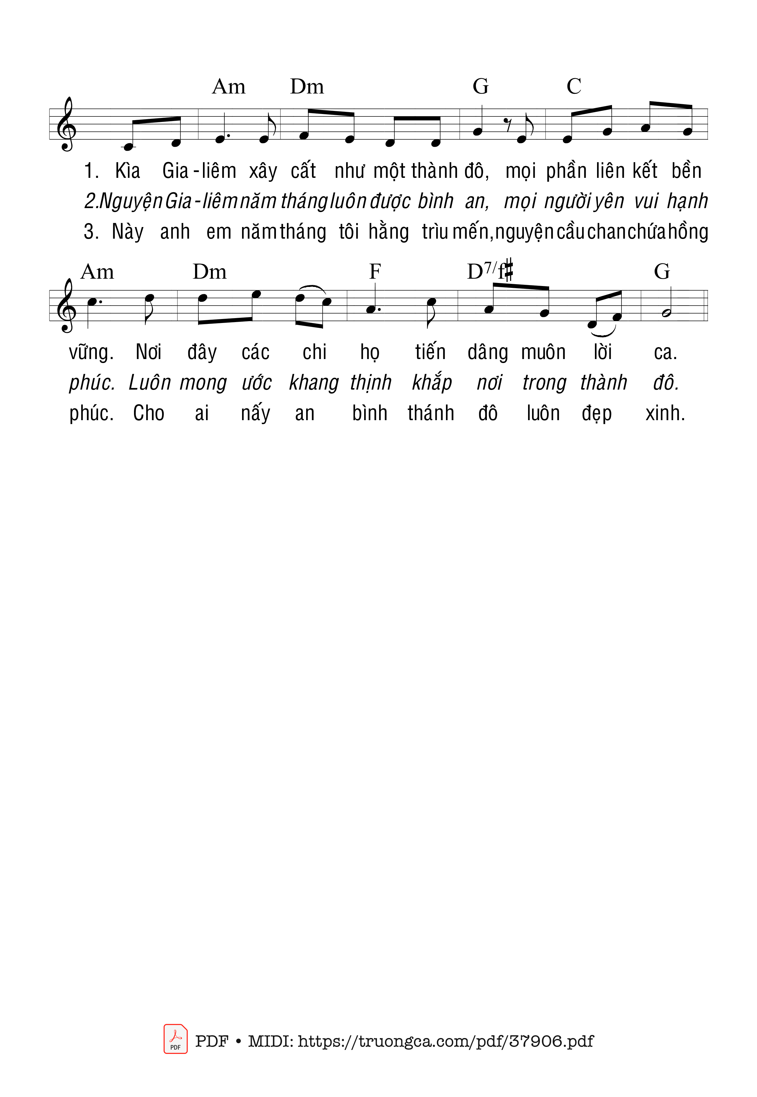 Page 2 of Sheet music PDF Êm Đềm Biết Bao - Nguyễn Duy