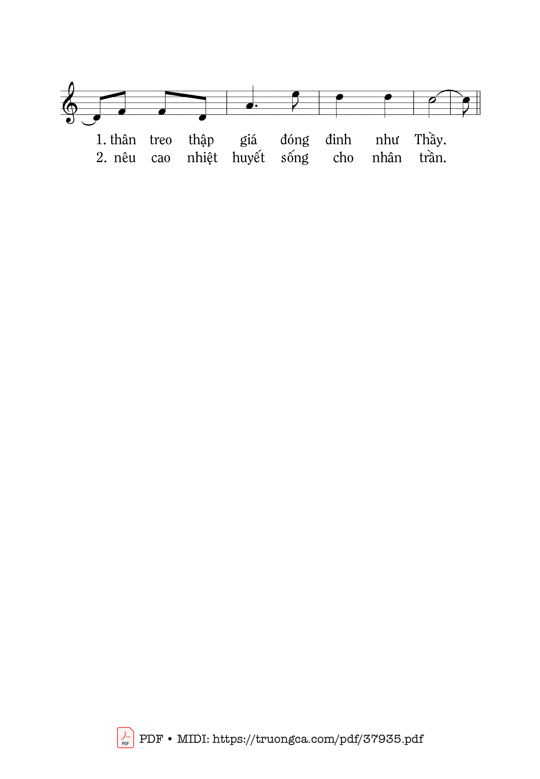 Page 2 of Sheet music PDF Phêrô Và Phaolô - Mi Trầm