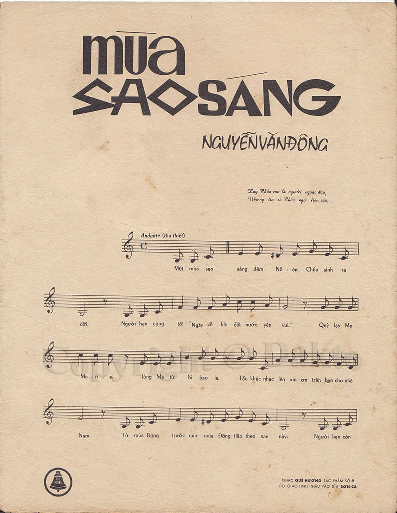 Page 2 of Sheet music PDF Mùa sao sáng - Nguyễn Văn Đông
