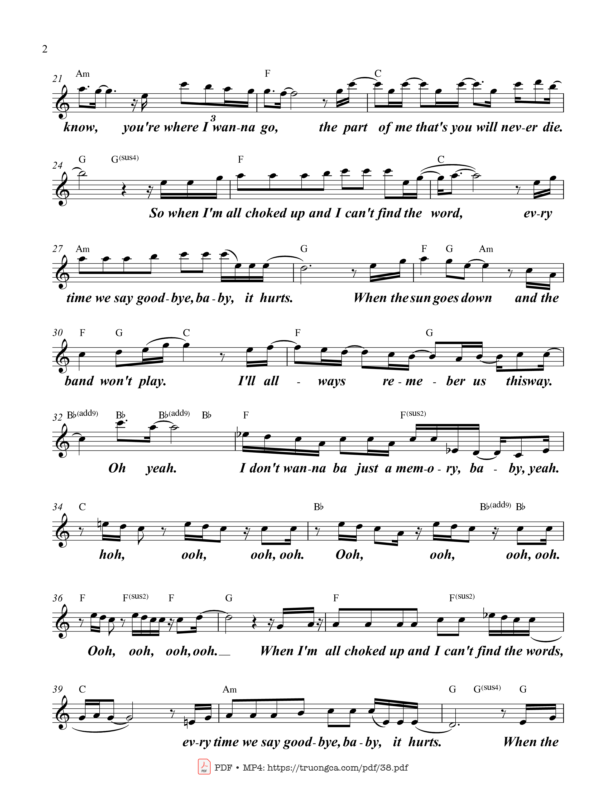 Verse That Arizona sky burning in your eyes You look at me and, Trang 2