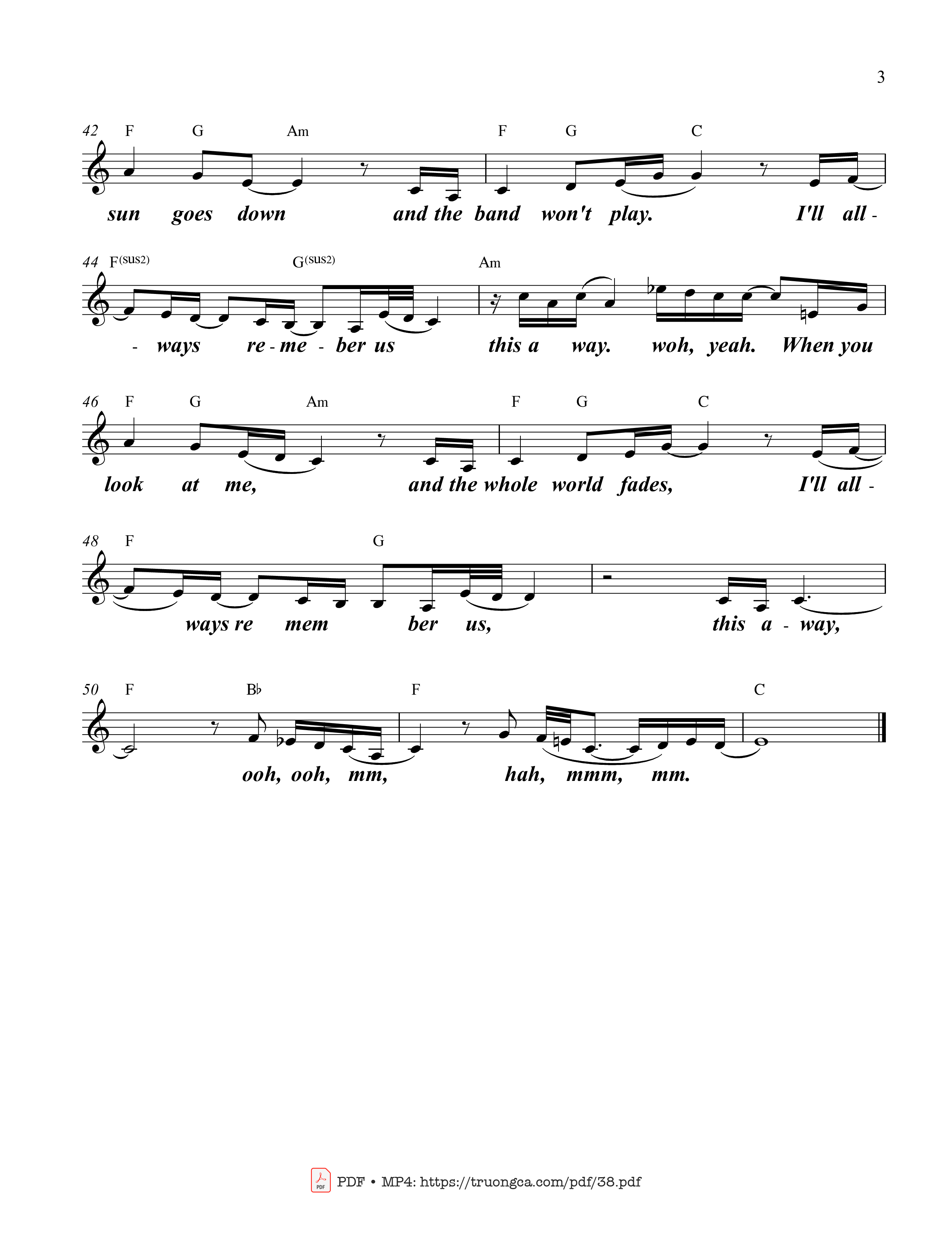 Verse That Arizona sky burning in your eyes You look at me and, Trang 3