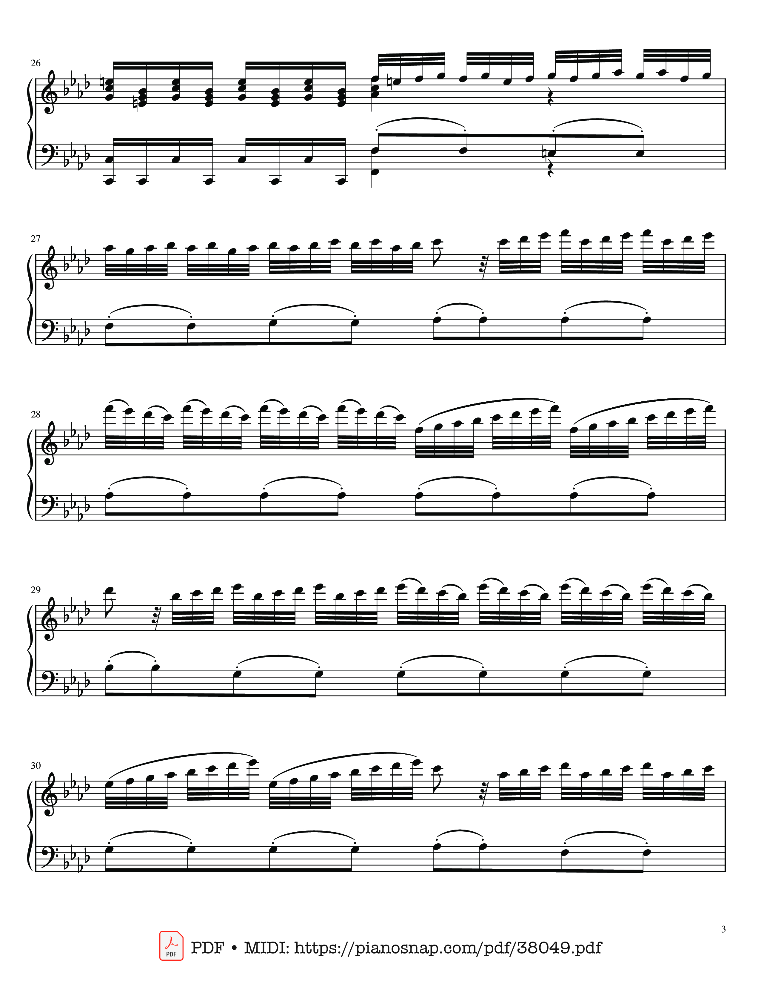 Page 3 of Sheet music PDF Piano The Four Seasons - L