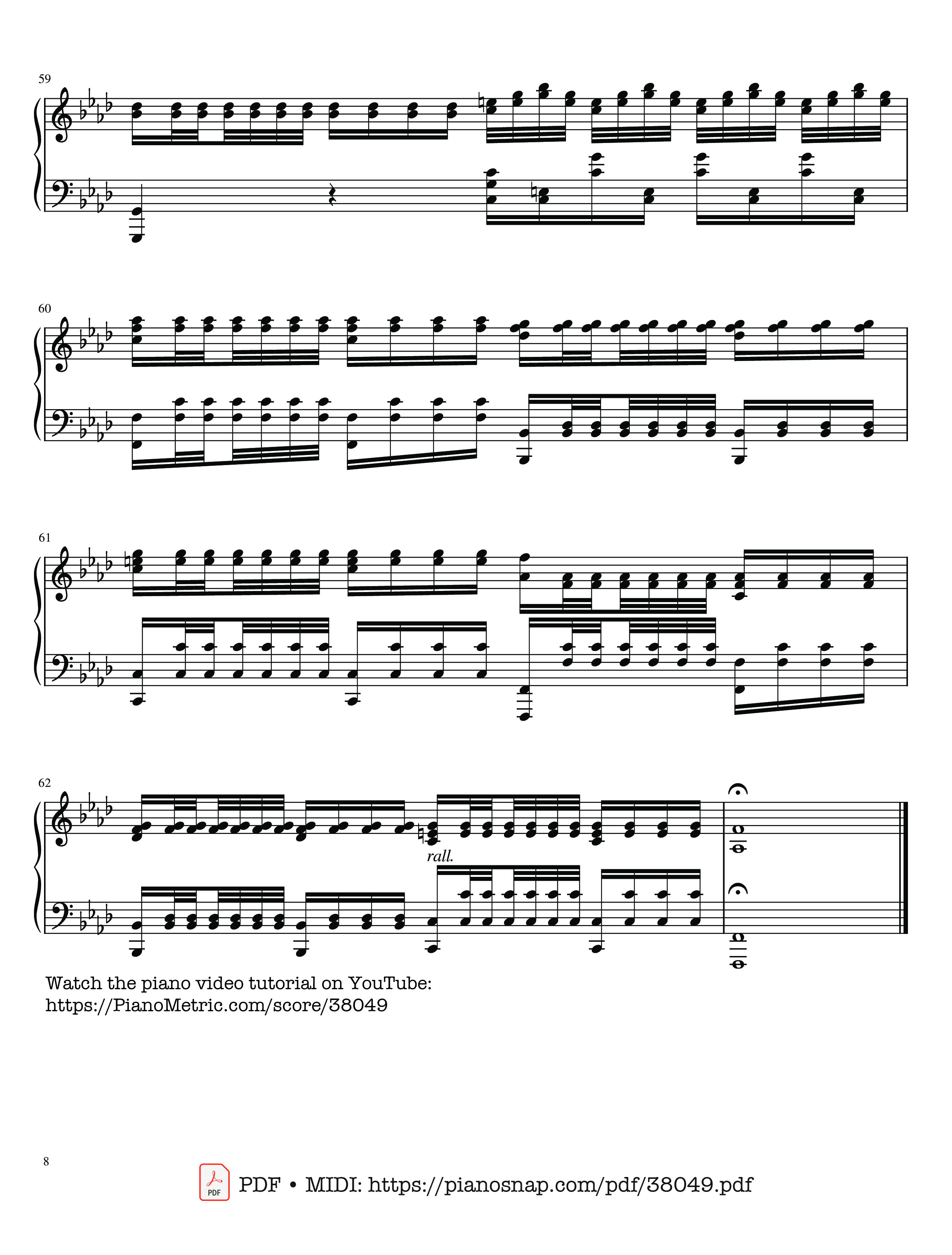 Page 8 of Sheet music PDF Piano The Four Seasons - L