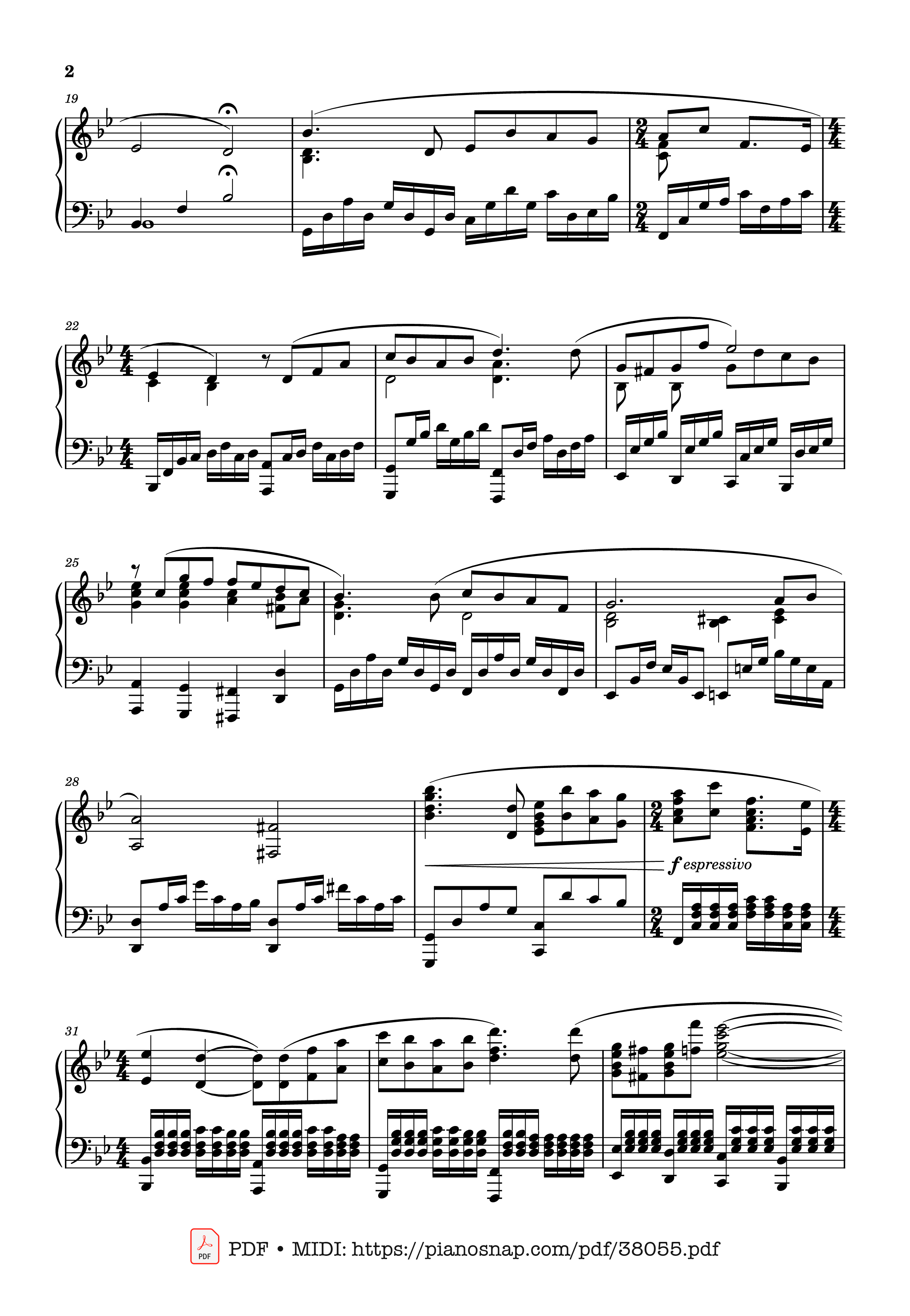 Page 2 of Sheet music PDF Piano Tema d