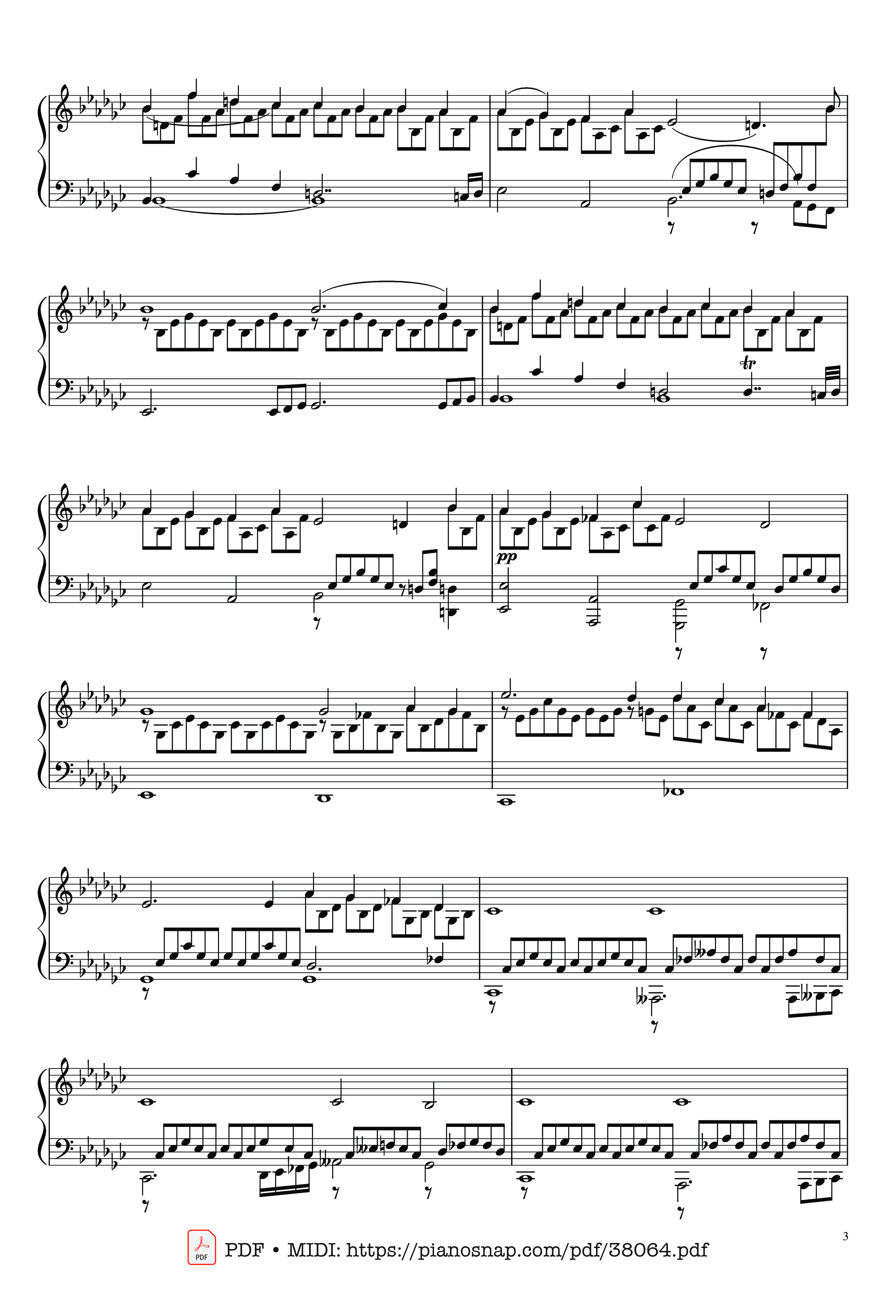 Page 3 of Sheet music PDF Piano Schubert Impromptu No. 3 Op. 90 D 899 - Franz Schubert