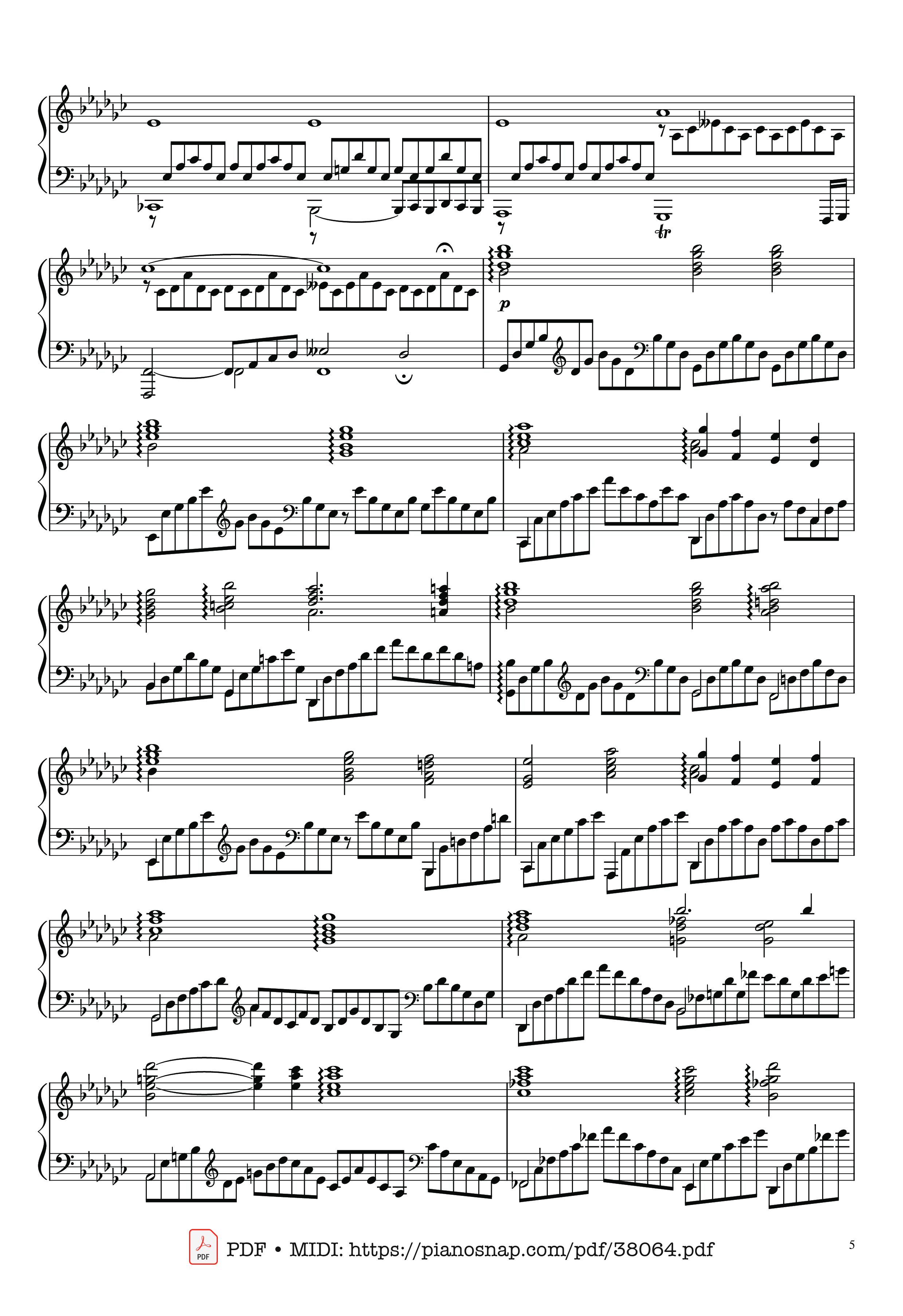 Page 5 of Sheet music PDF Piano Schubert Impromptu No. 3 Op. 90 D 899 - Franz Schubert