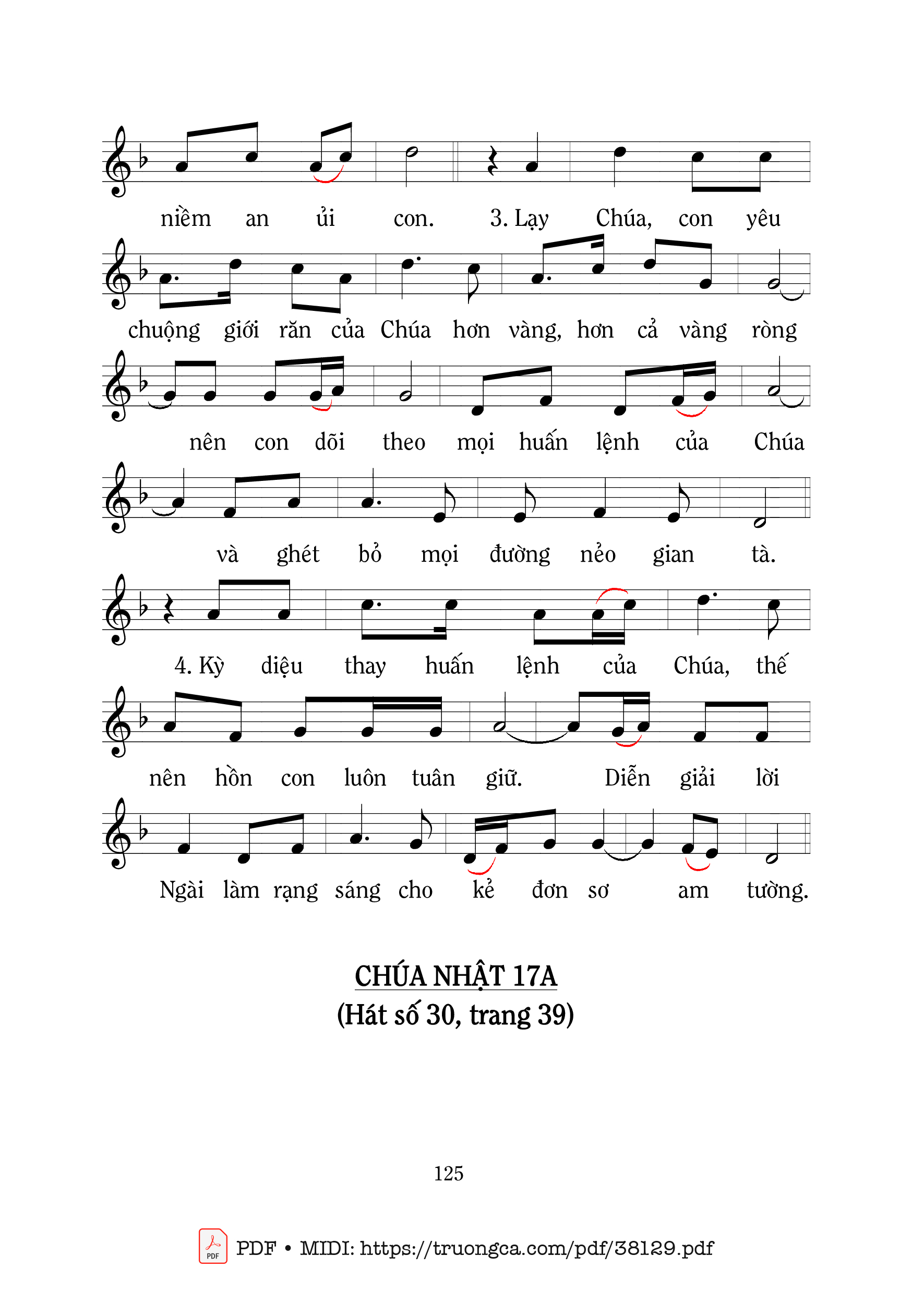 Page 2 of Sheet music PDF Thánh Vịnh 118, Luật Pháp Của Chúa - Mi Trầm