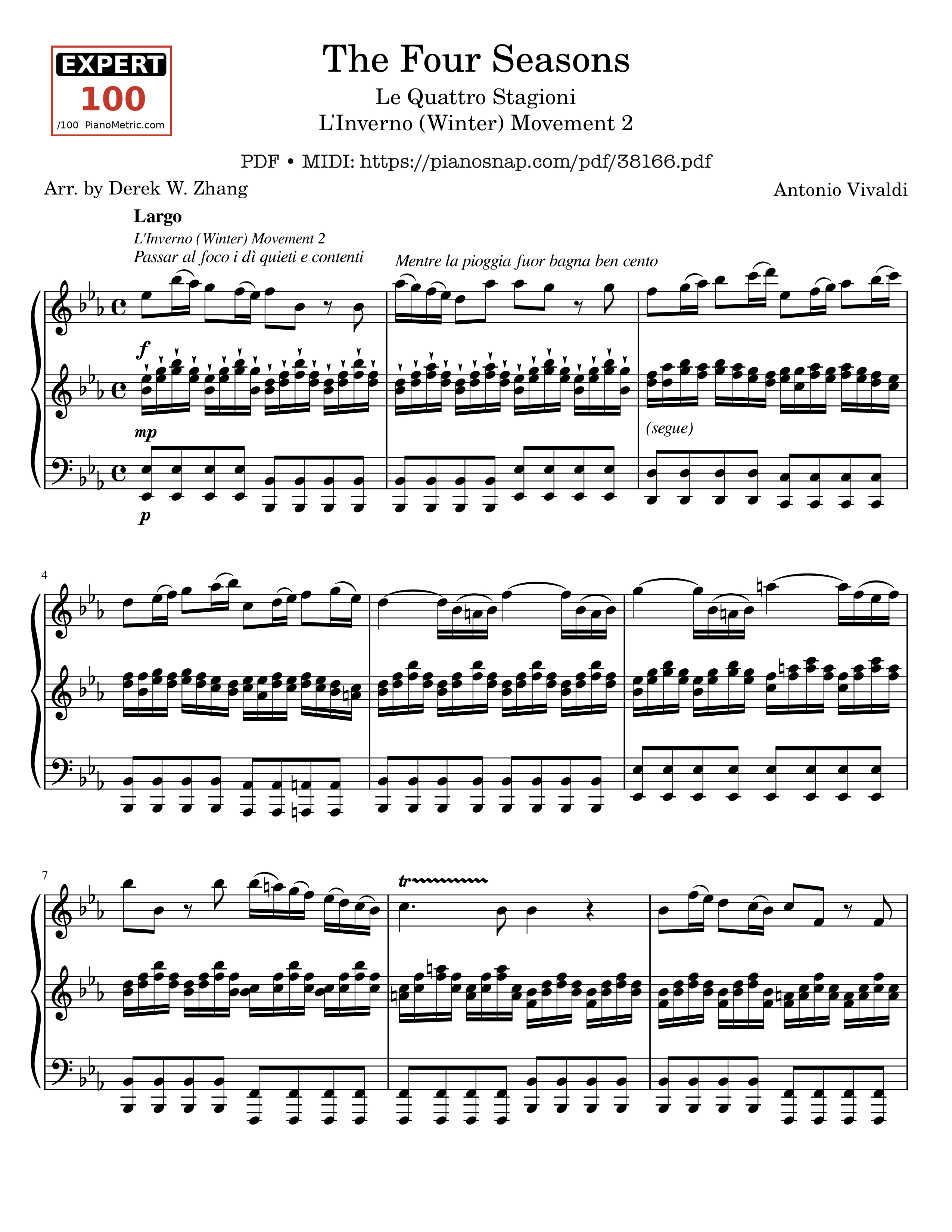 Page 1 of Sheet music PDF The Four Seasons - L