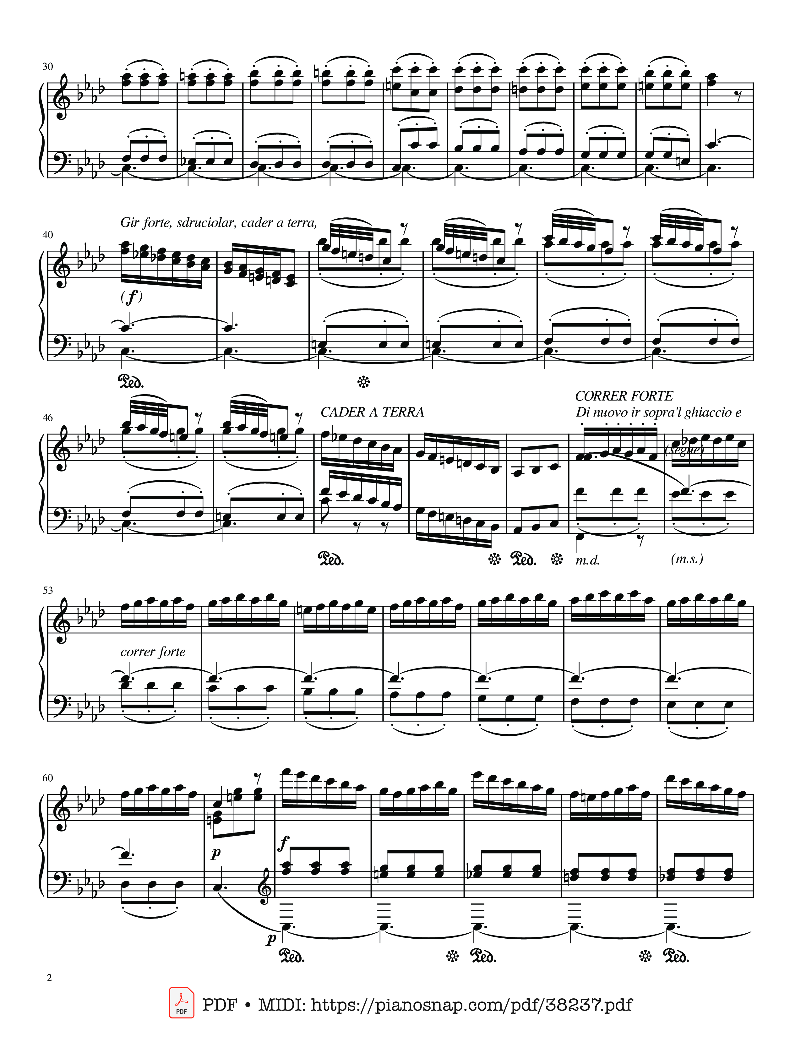 Page 2 of Sheet music PDF The Four Seasons - L