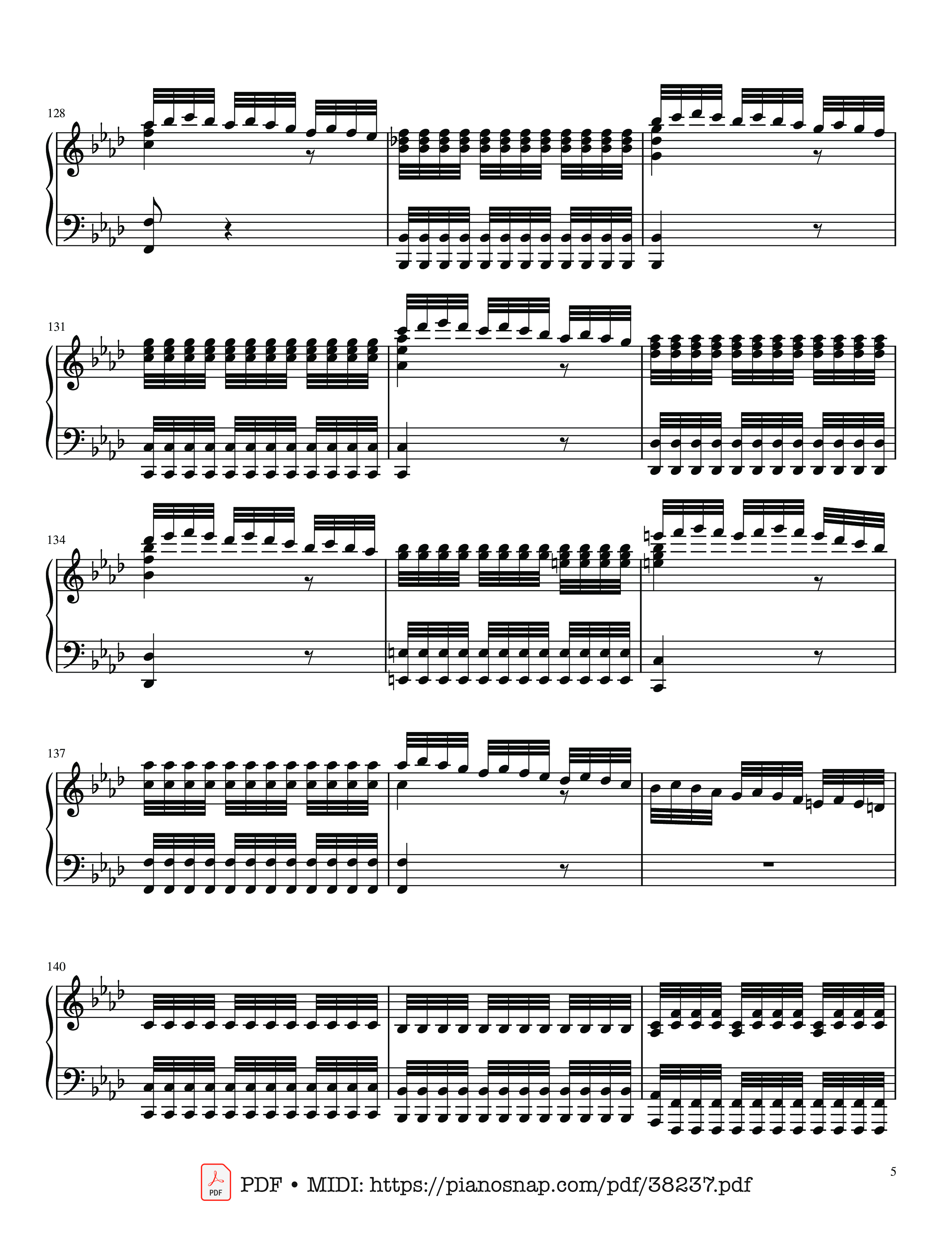 Page 5 of Sheet music PDF The Four Seasons - L