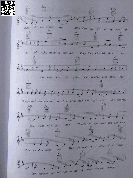 Page 2 of Sheet music PDF Mùa thu yêu đương - Lam Phương