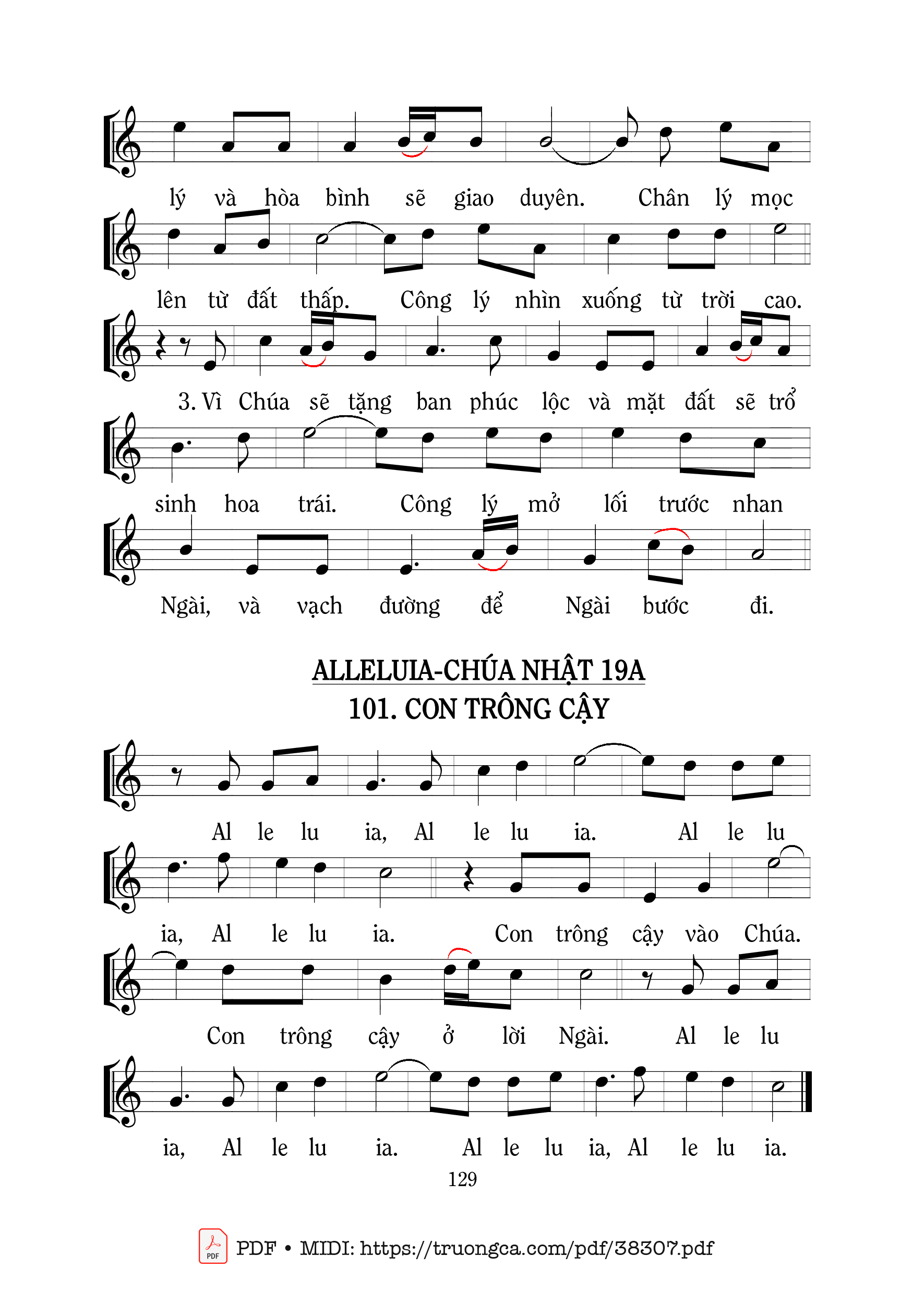 Page 2 of Sheet music PDF Thánh Vịnh 84, Xin Tỏ Cho Chúng Con 2 - Mi Trầm