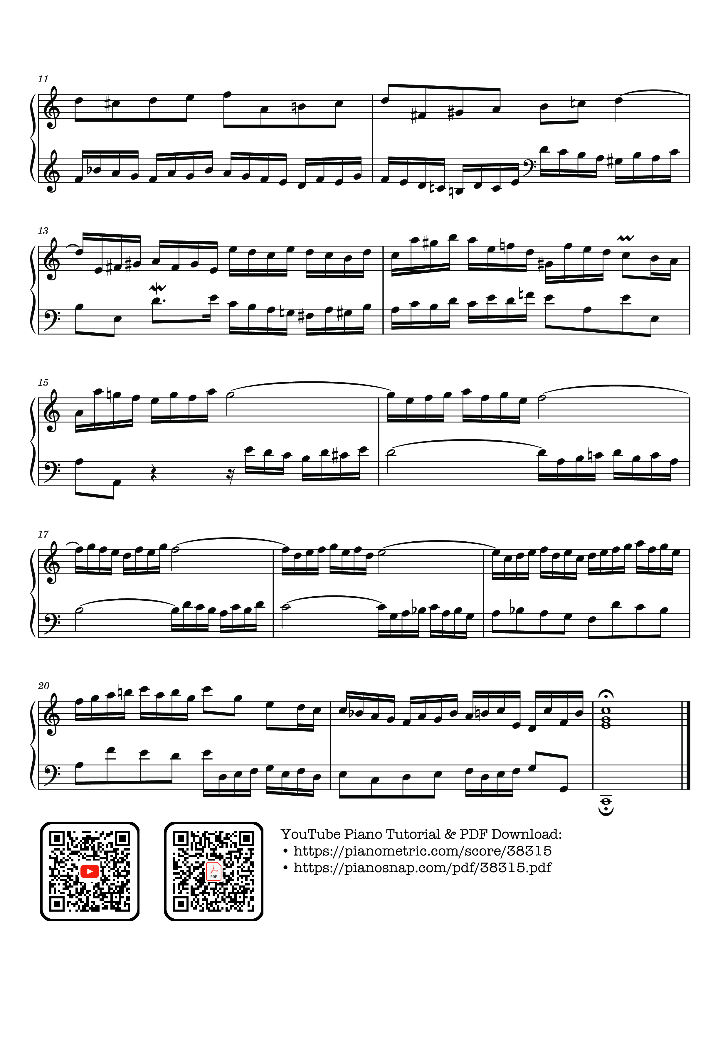 Page 2 of Sheet music PDF Invention 1 in C major BWV 772 - Johann Sebastian Bach