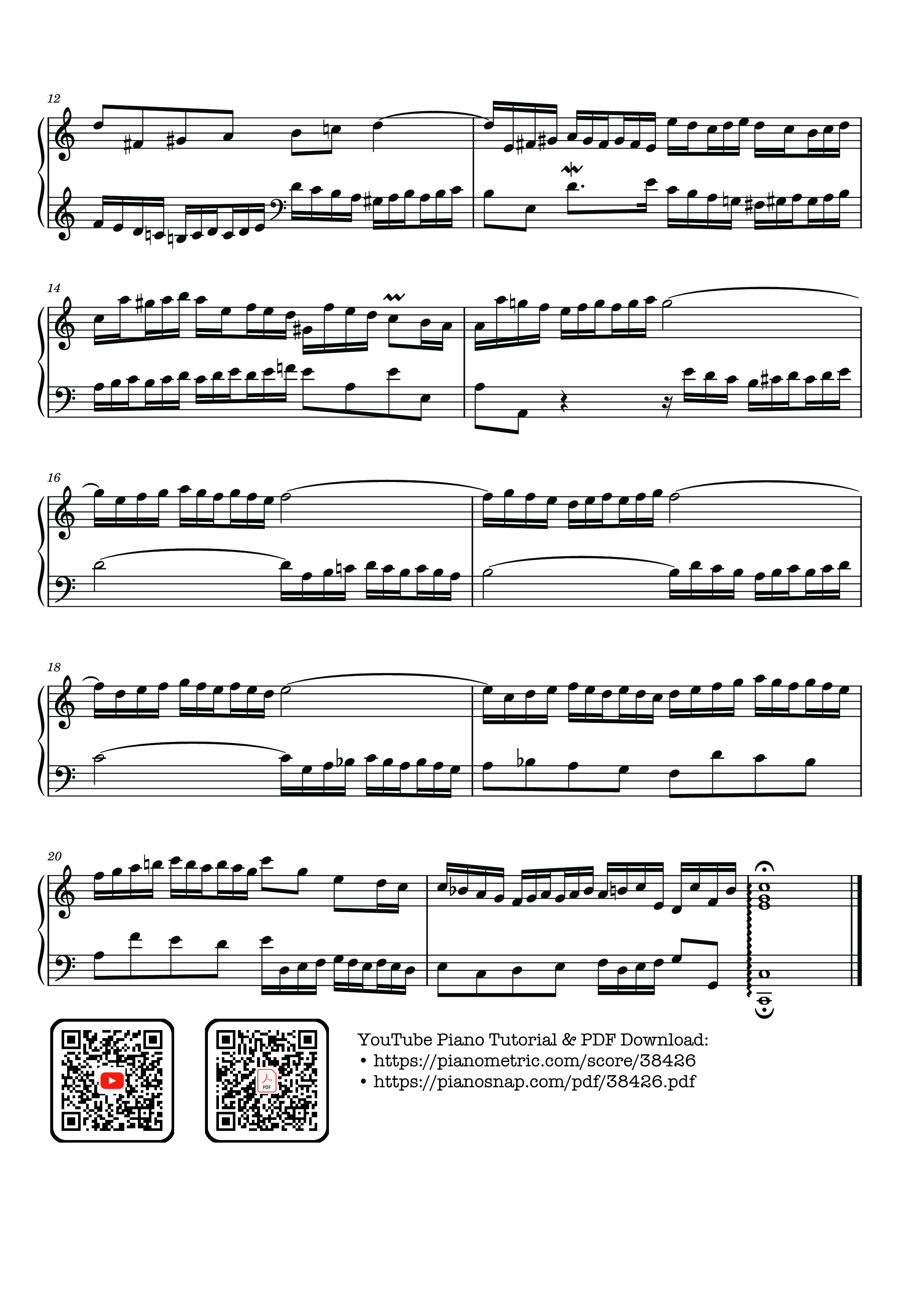 Page 2 of Sheet music PDF Invention 1a in C major BWV 772a (triplet version) - Johann Sebastian Bach