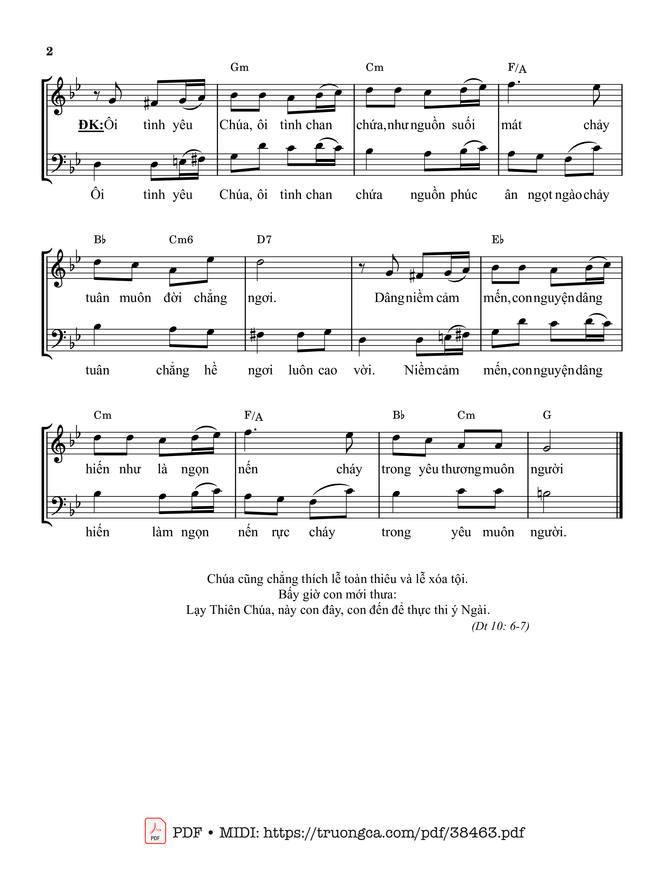 Page 2 of Sheet music PDF Lễ Hiến Dâng - Đặng Anh