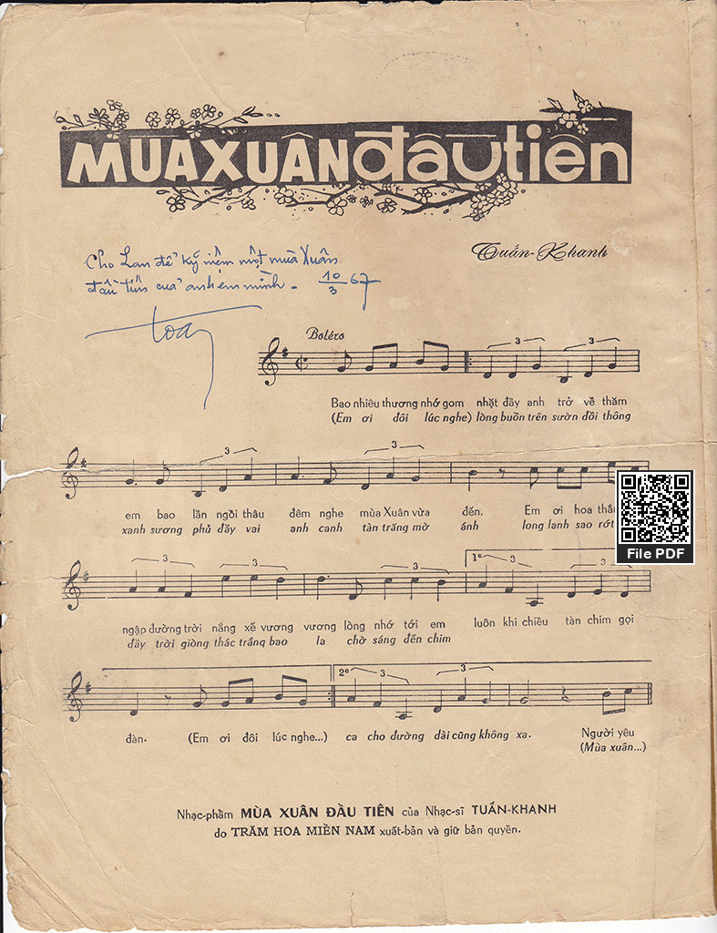 Page 4 of Sheet music PDF Mùa xuân đầu tiên - Tuấn Khanh