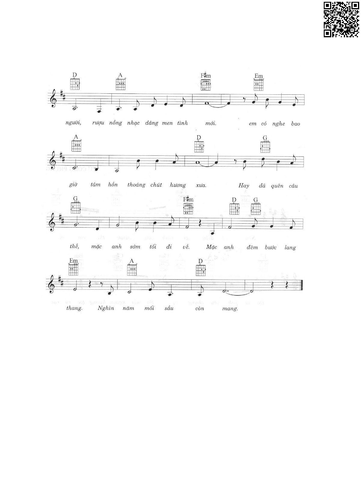 Page 3 of Sheet music PDF Mùa xuân không còn nữa - Lam Phương