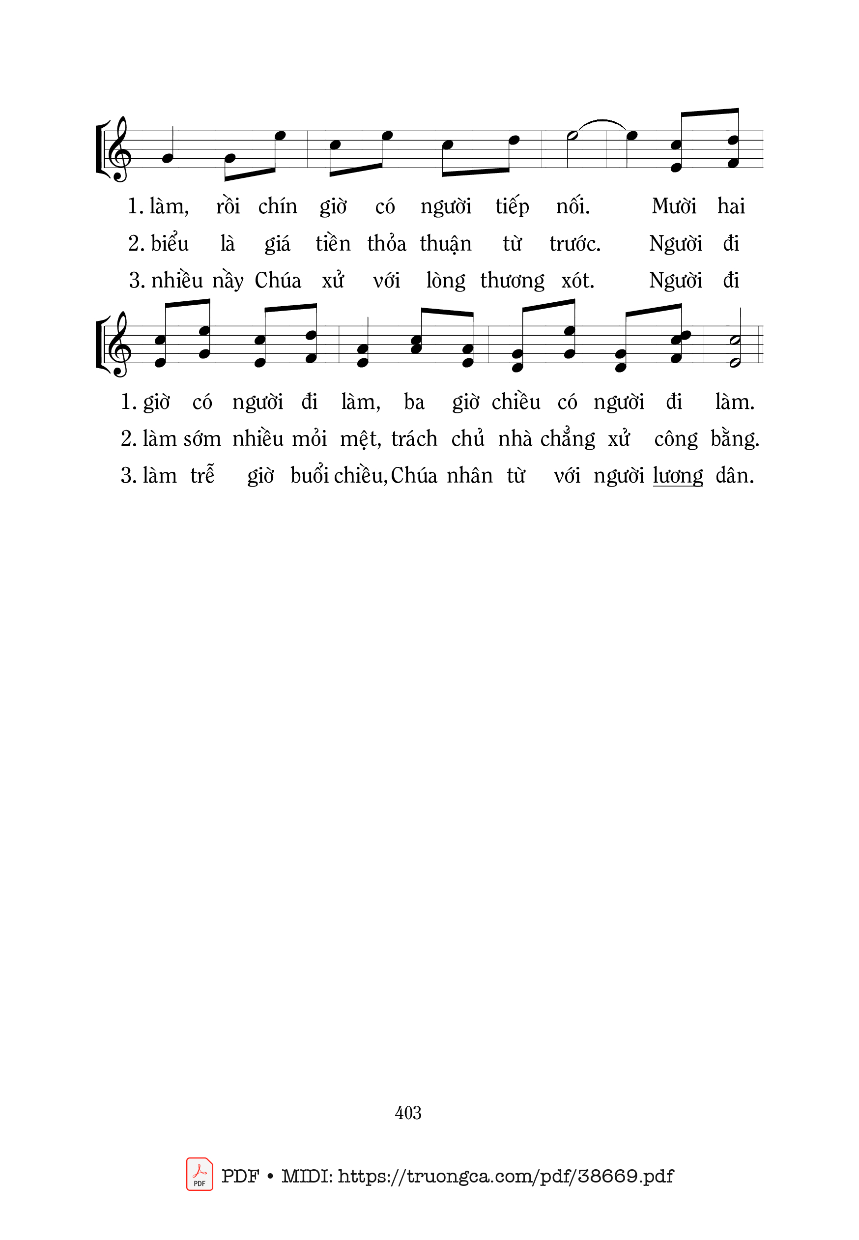 Page 2 of Sheet music PDF Trước Hết - Mi Trầm