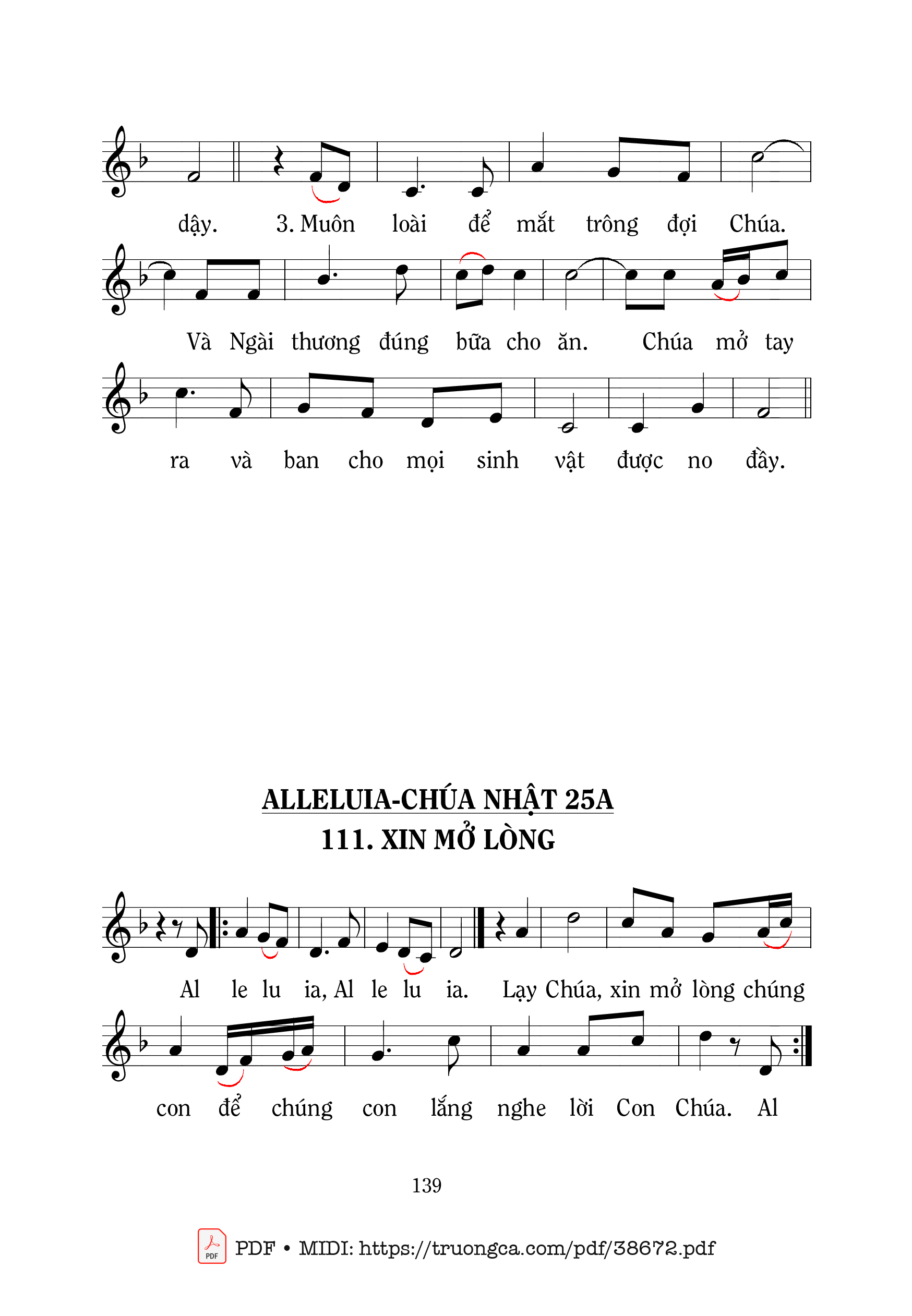 Page 2 of Sheet music PDF Thánh Vịnh 144, Chúa Ở Gần - Mi Trầm