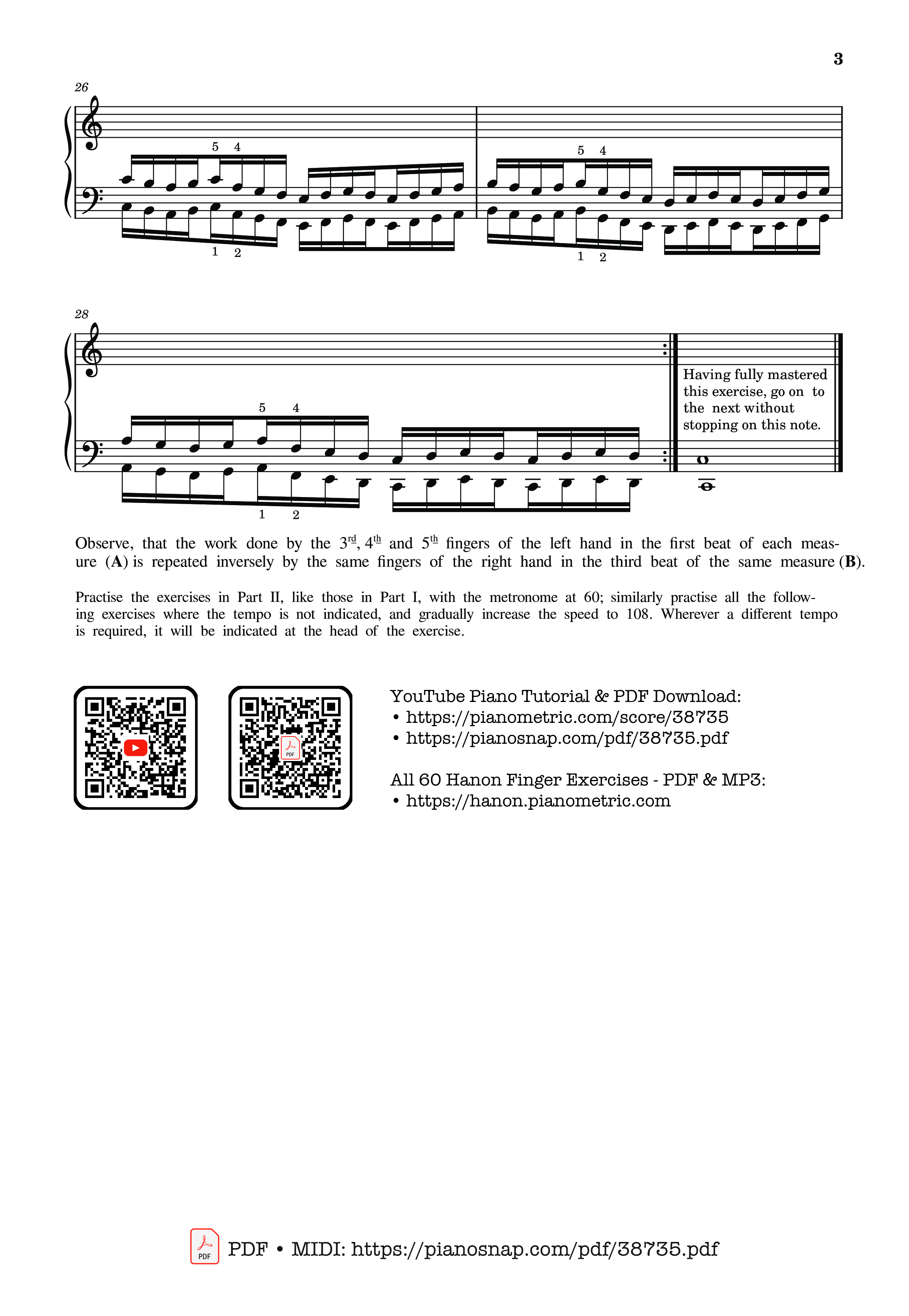 Page 3 of Sheet music PDF Piano Hanon - The Virtuoso Pianist No. 21 - Charles-Louis Hanon