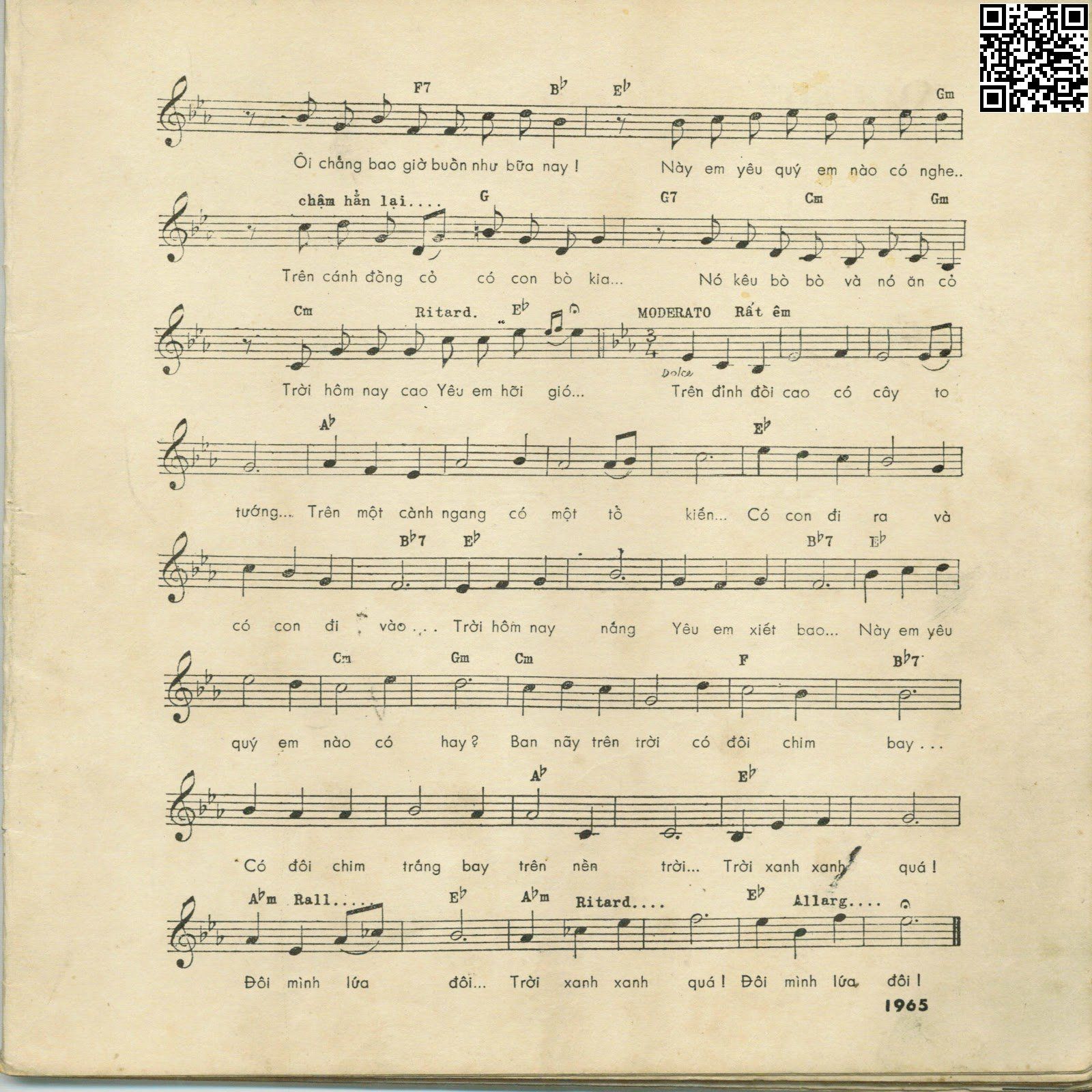 Page 2 of Sheet music PDF Mùa xuân yêu em - Phạm Duy