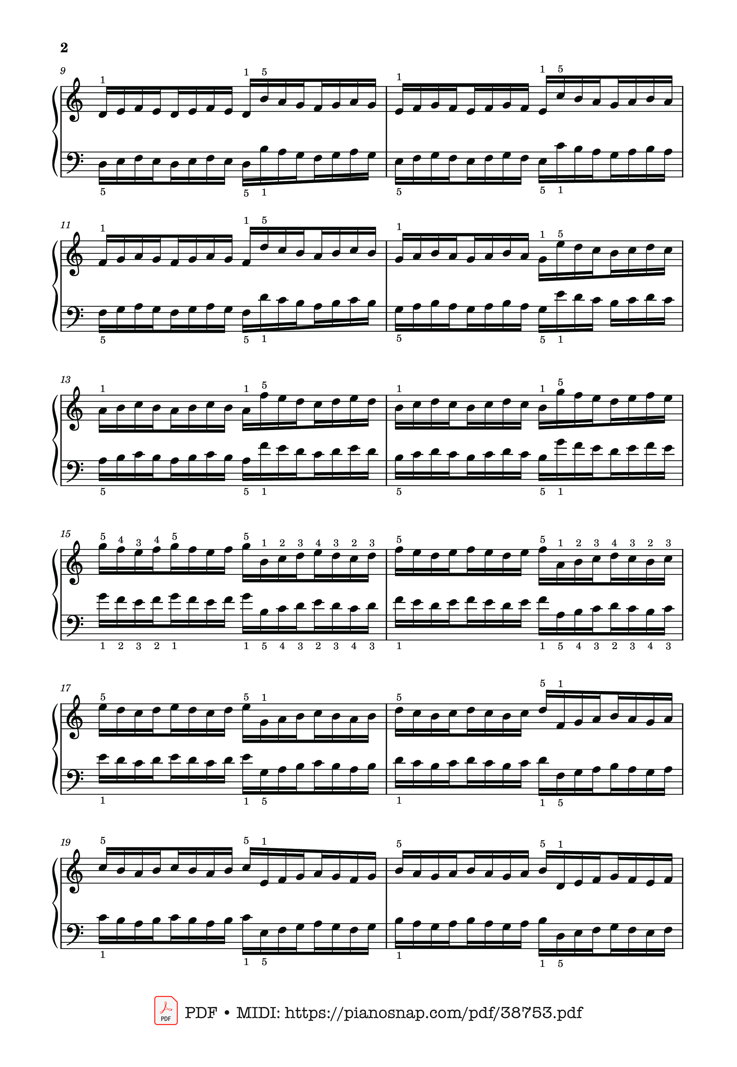 Page 2 of Sheet music PDF Piano Hanon - The Virtuoso Pianist No. 23 - Charles-Louis Hanon