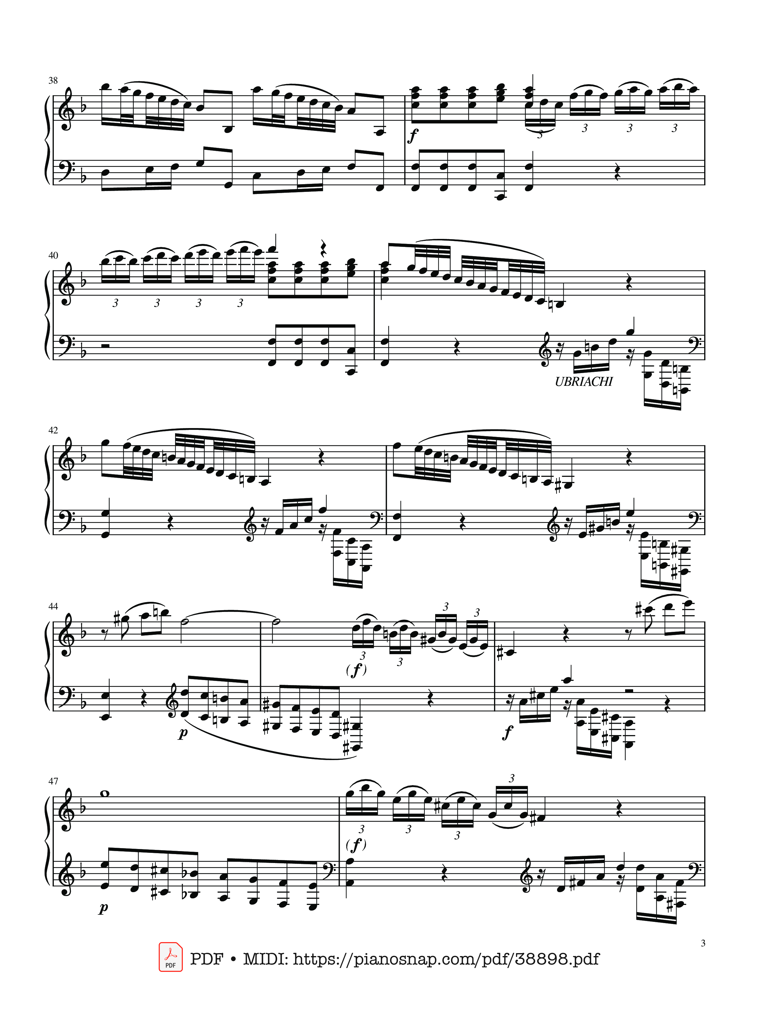 Page 3 of Sheet music PDF The Four Seasons - L