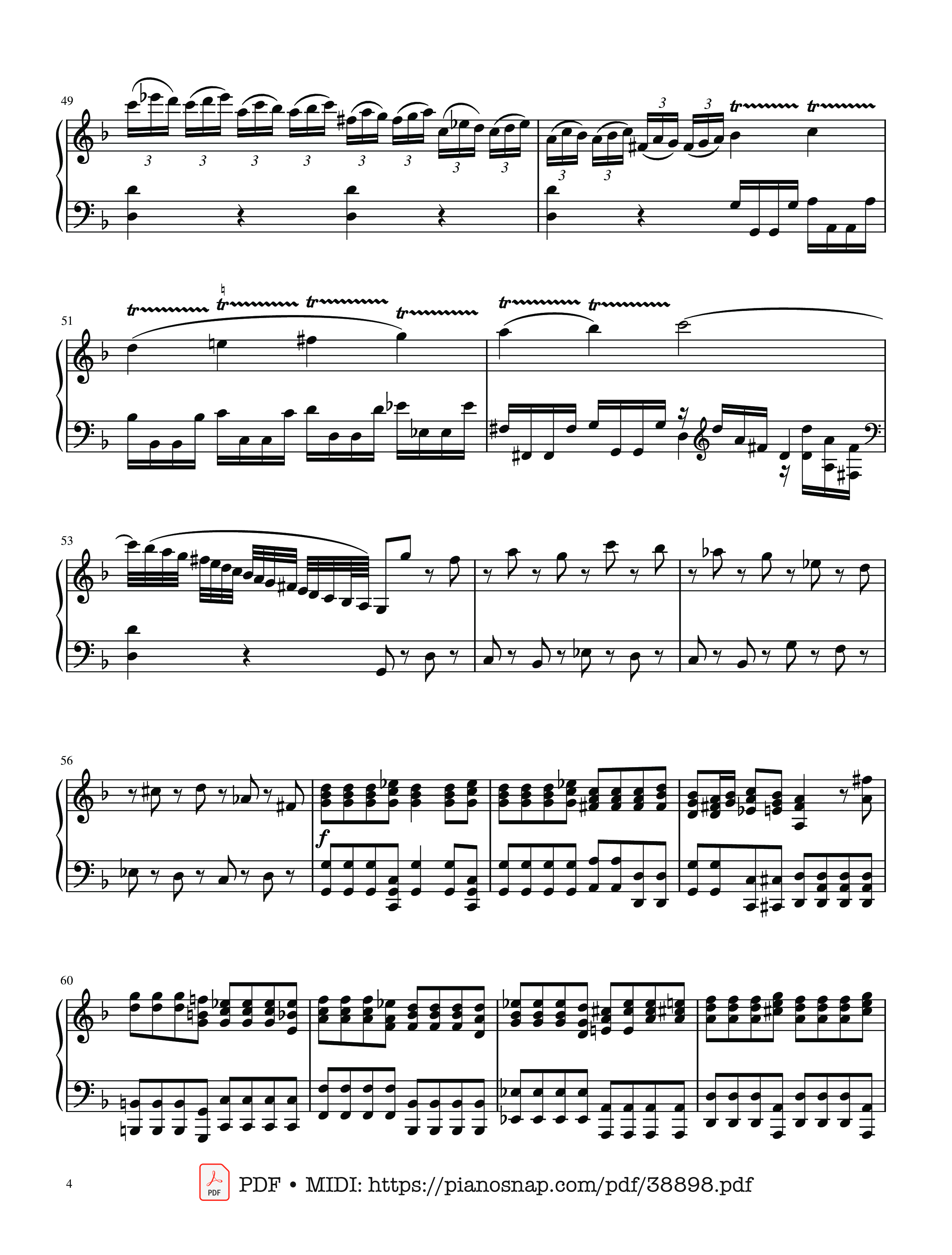 Page 4 of Sheet music PDF The Four Seasons - L