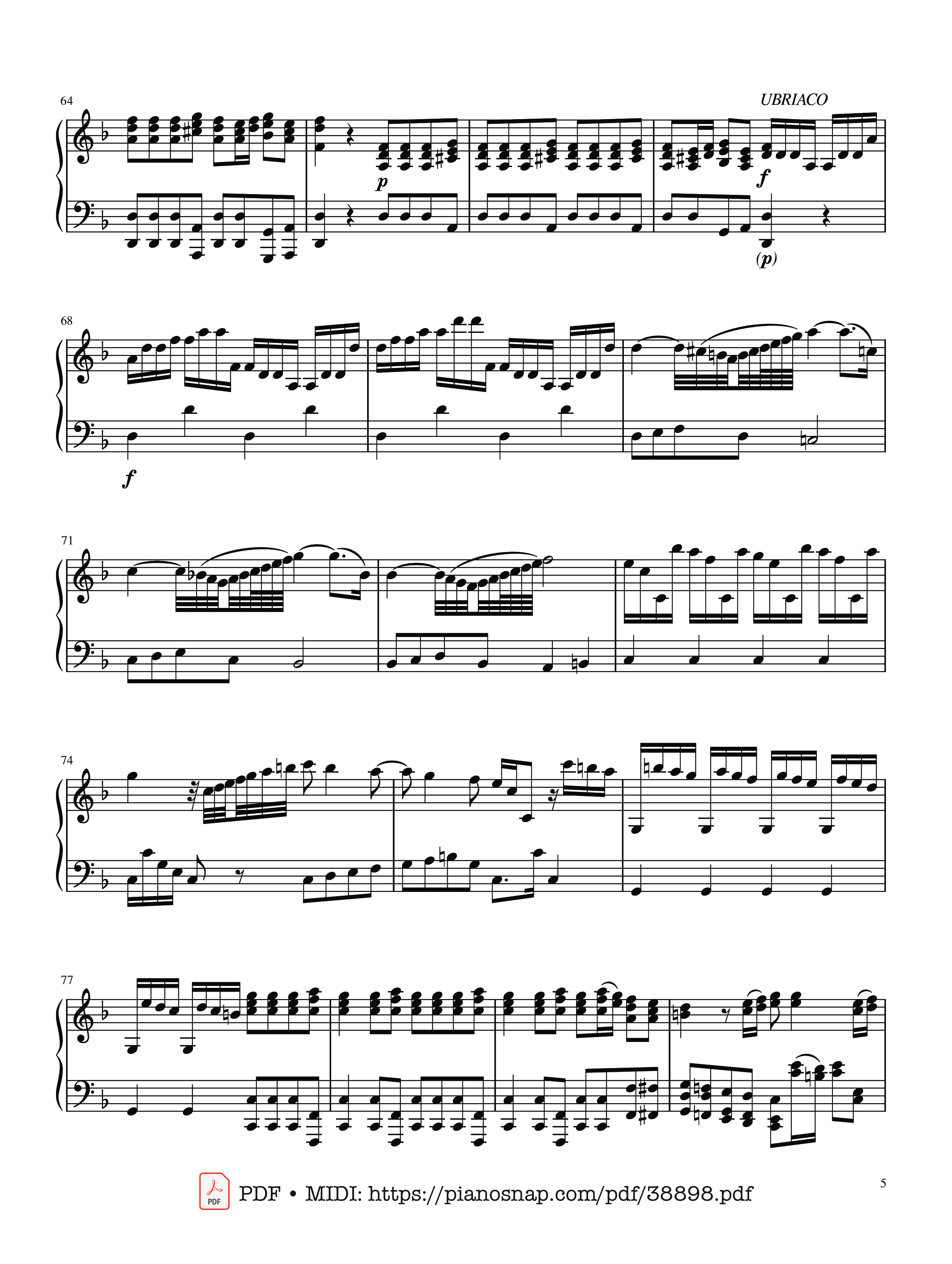 Page 5 of Sheet music PDF The Four Seasons - L
