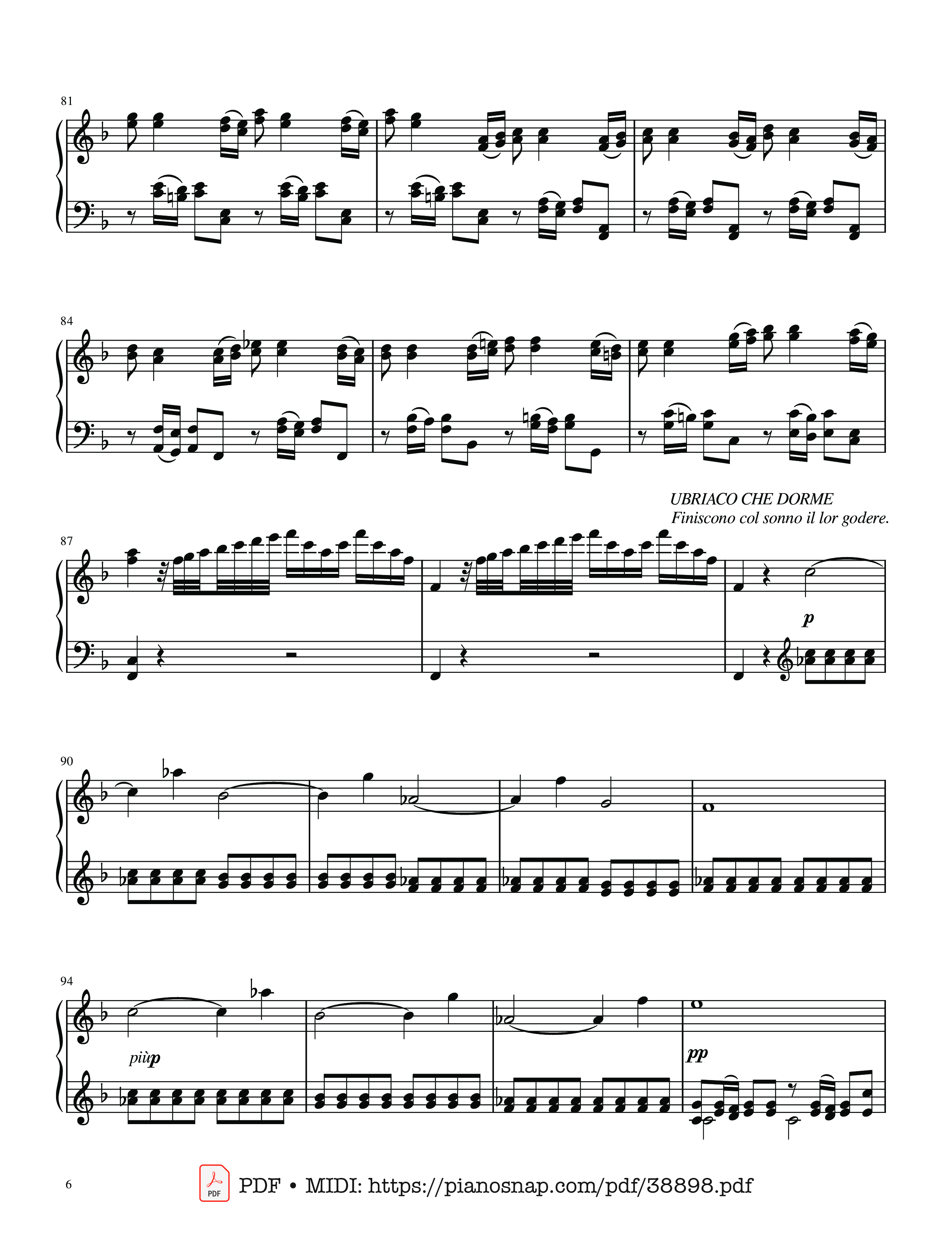 Page 6 of Sheet music PDF The Four Seasons - L