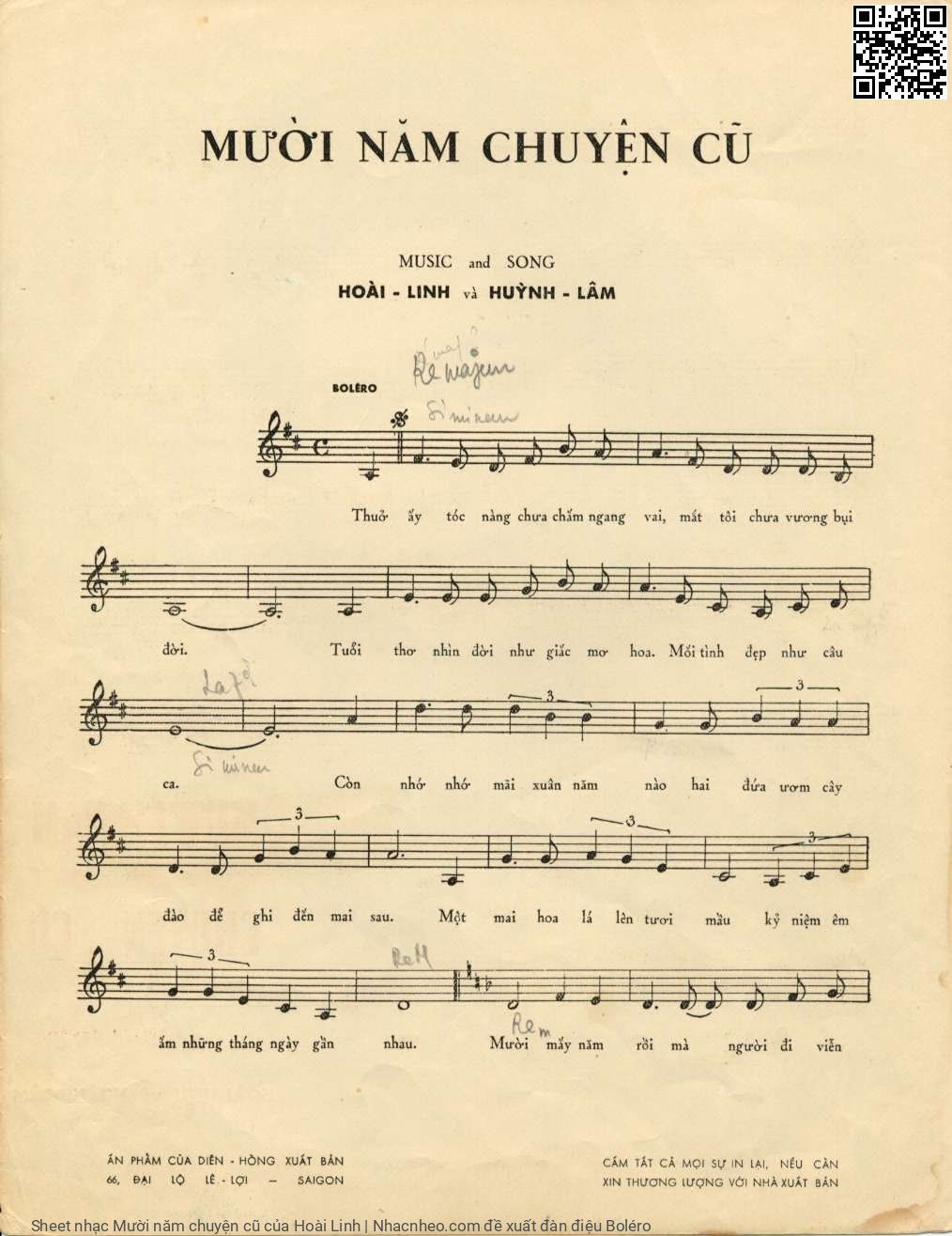 Page 2 of Sheet music PDF Mười năm chuyện cũ - Hoài Linh