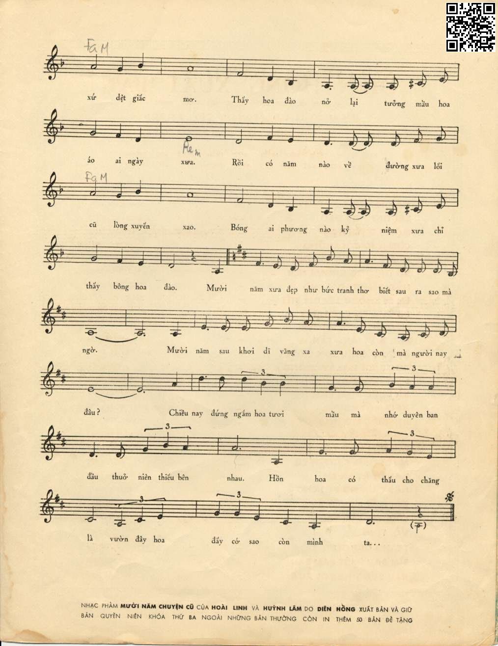 Page 3 of Sheet music PDF Mười năm chuyện cũ - Hoài Linh