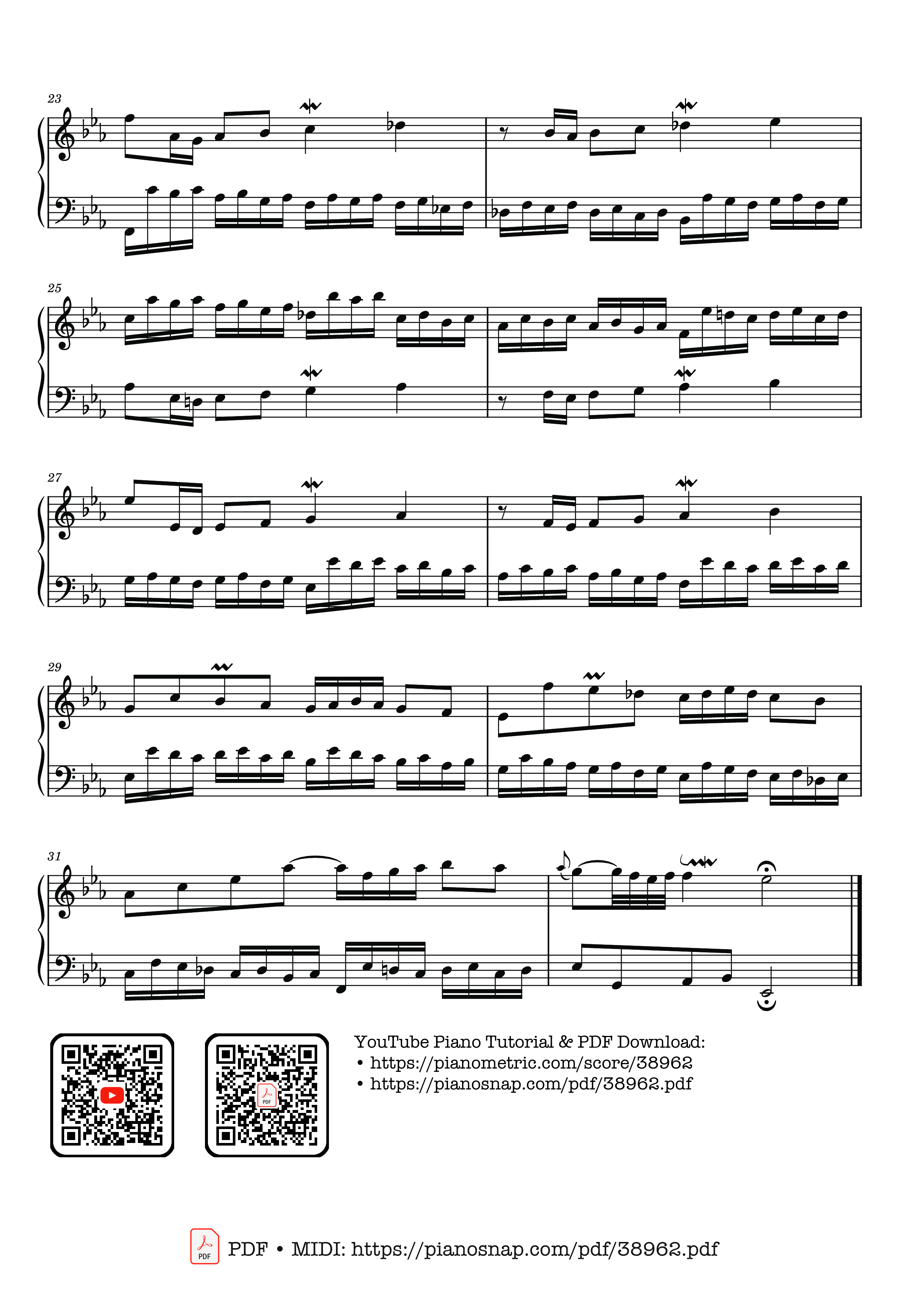 Page 3 of Sheet music PDF Invention No. 5 in E-flat Major, BWV 776 - Johann Sebastian Bach