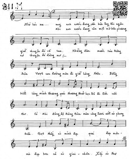 Page 2 of Sheet music PDF Mười sáu trăng tròn - Trần Thiện Thanh