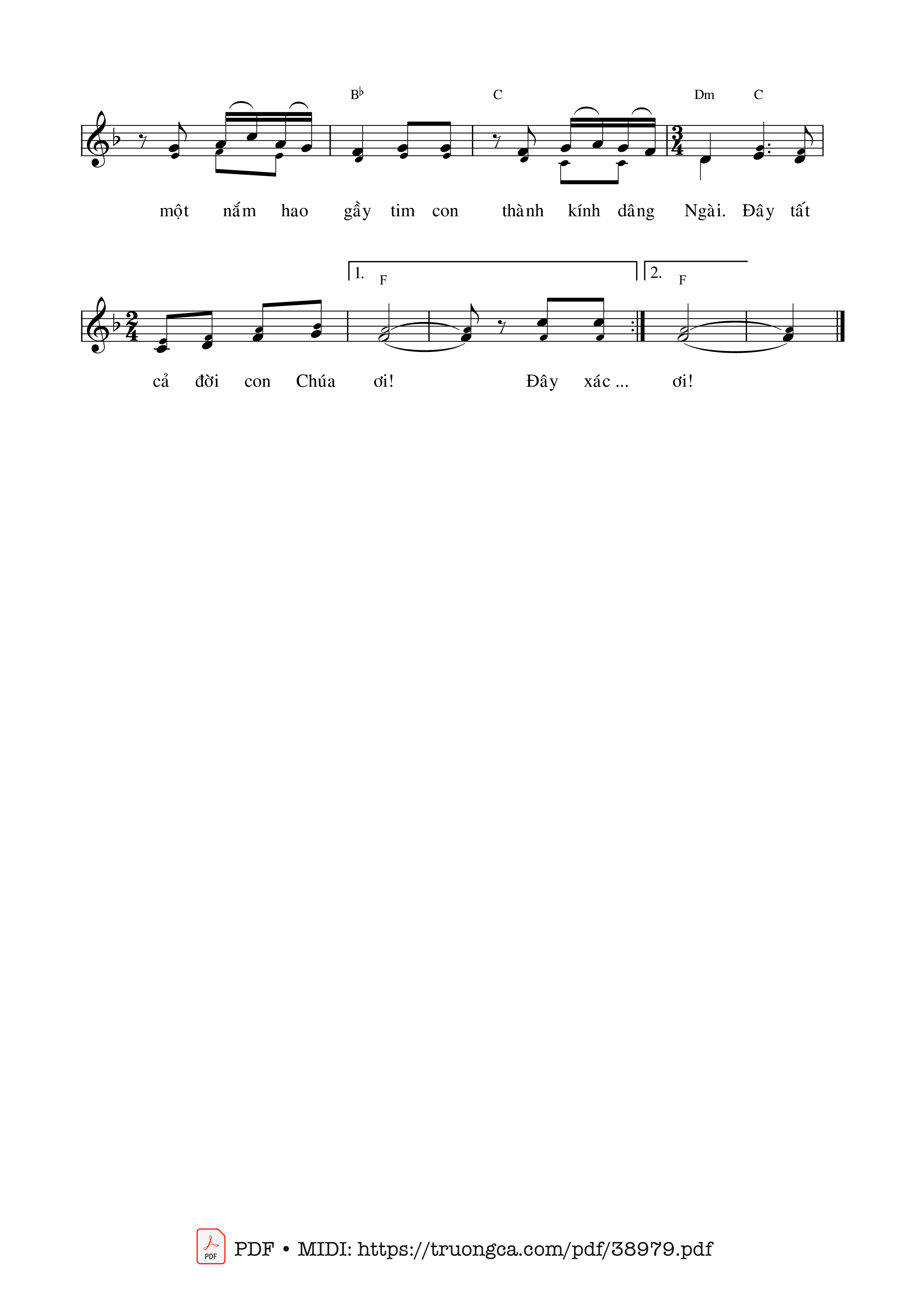 Page 2 of Sheet music PDF Tròn dâng - Ân Đức