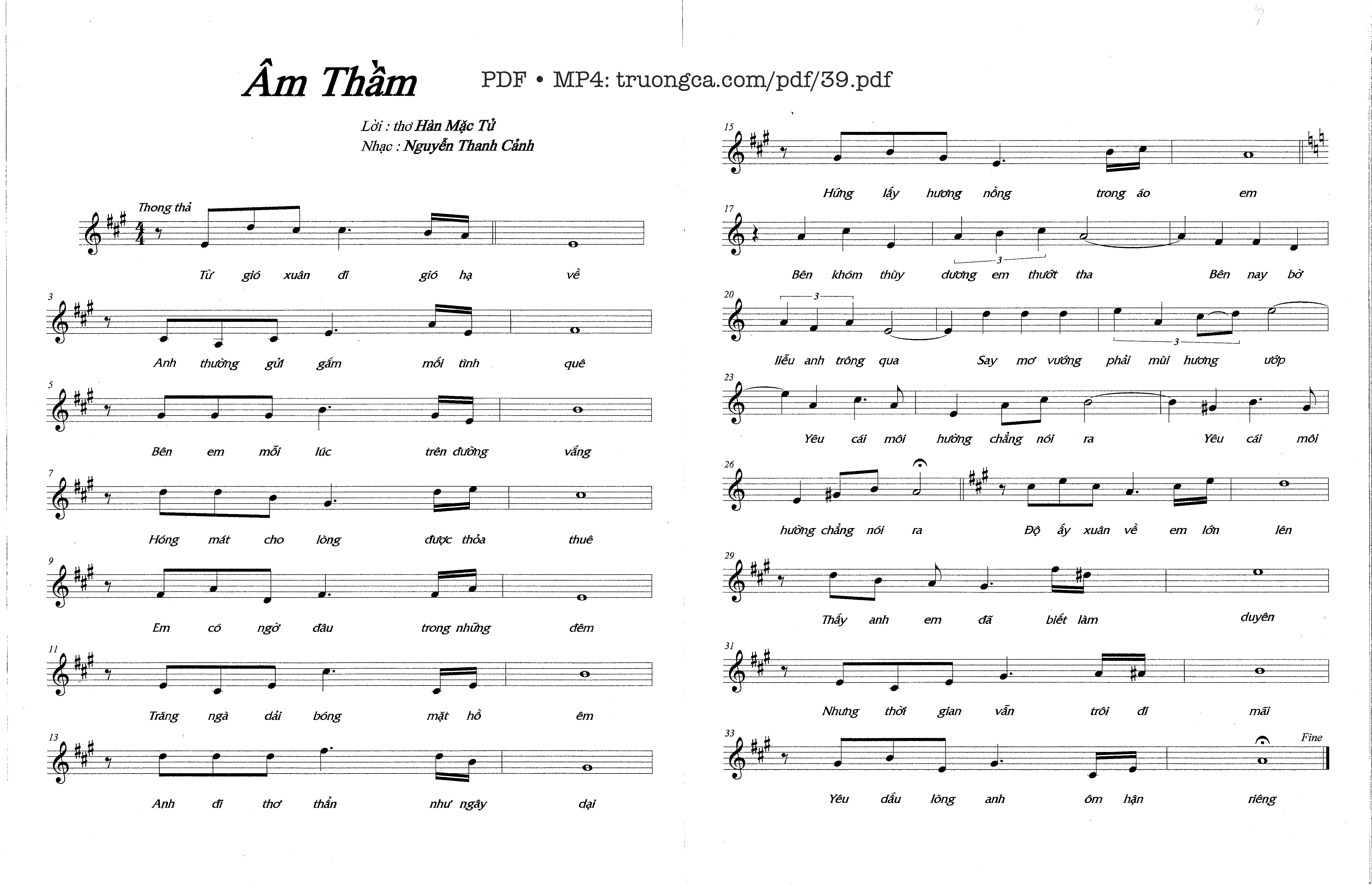 Âm thầm - Nguyễn Thanh Cảnh