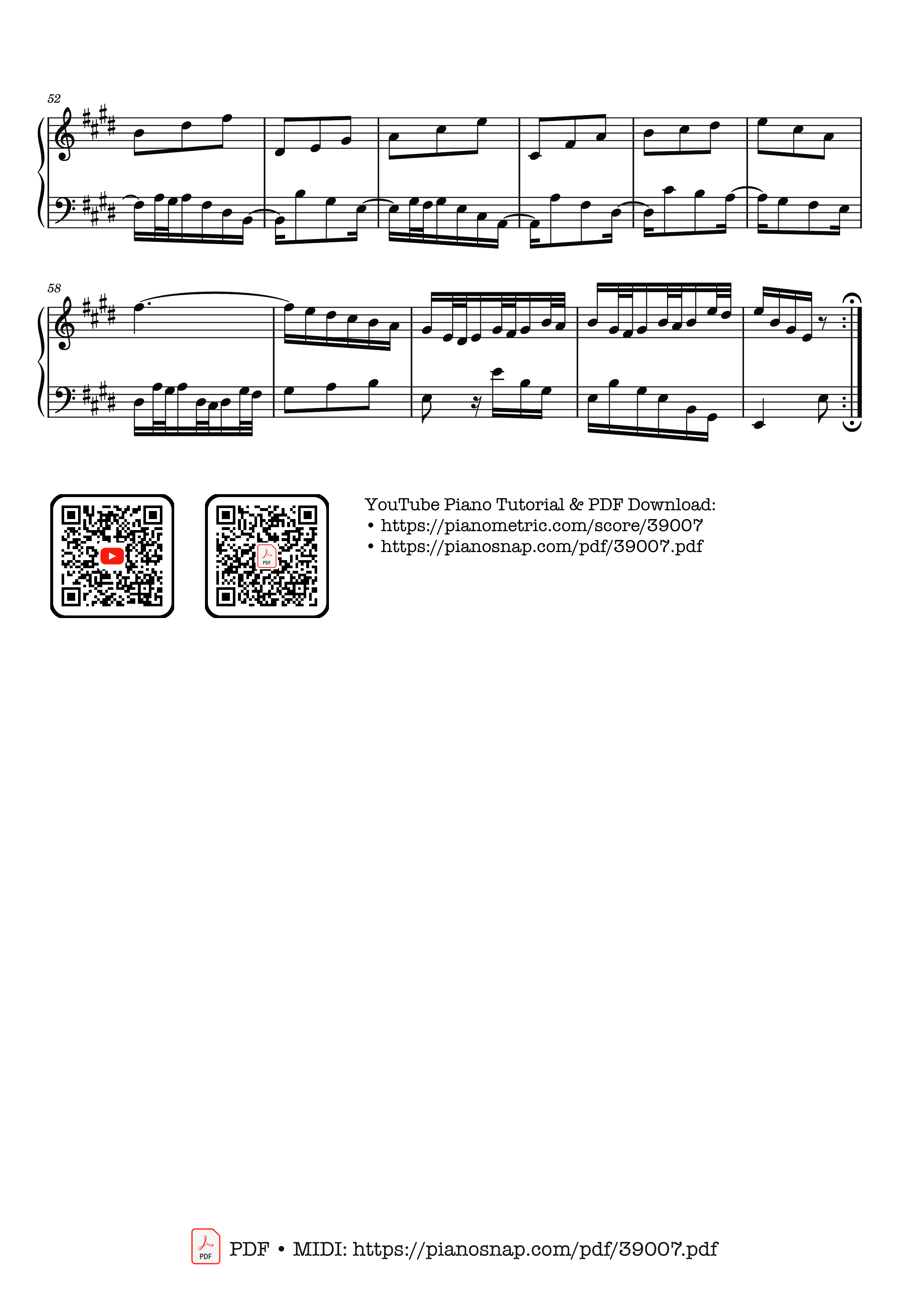 Page 3 of Sheet music PDF Invention No. 6 in E Major, BWV 777 - Johann Sebastian Bach