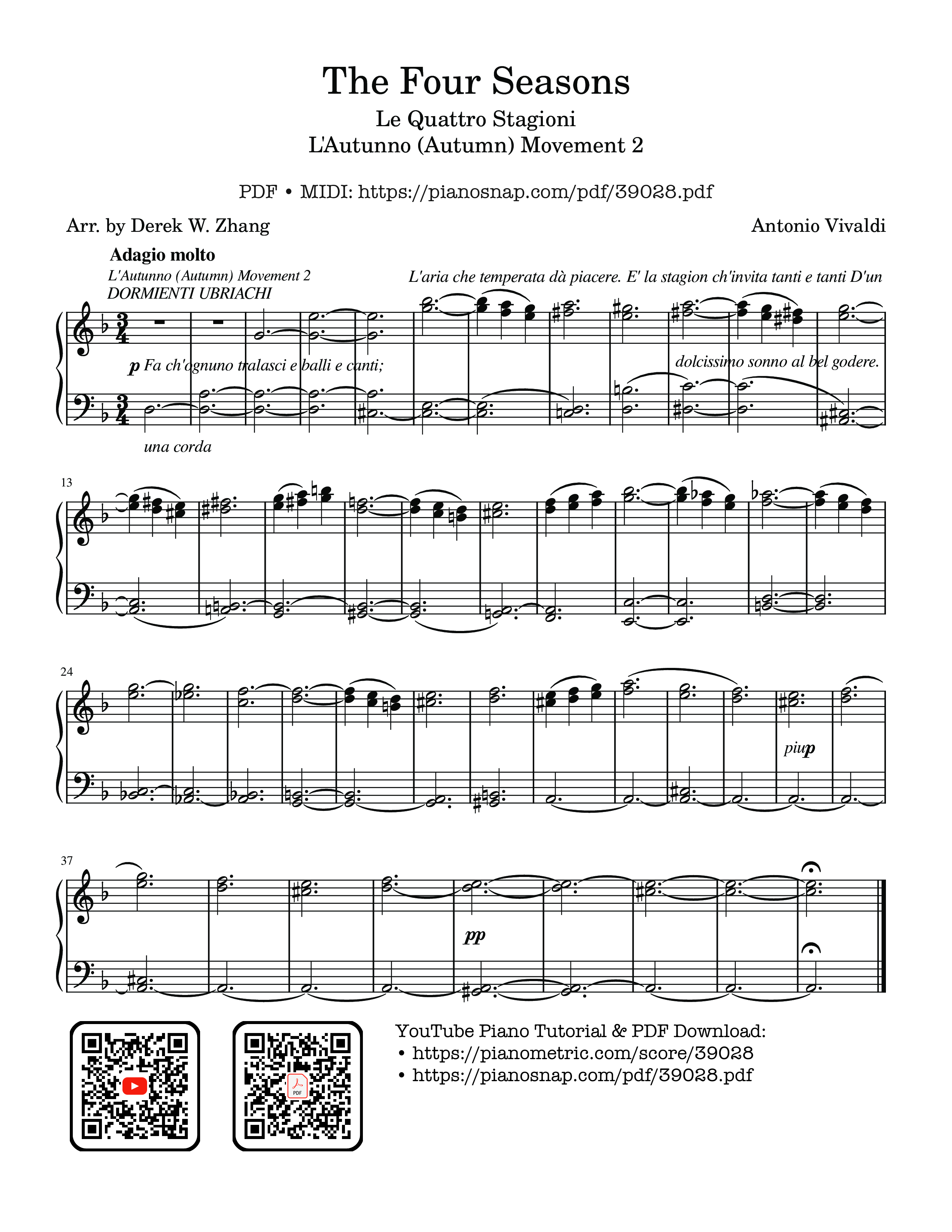 Page 1 of Sheet music PDF The Four Seasons - L