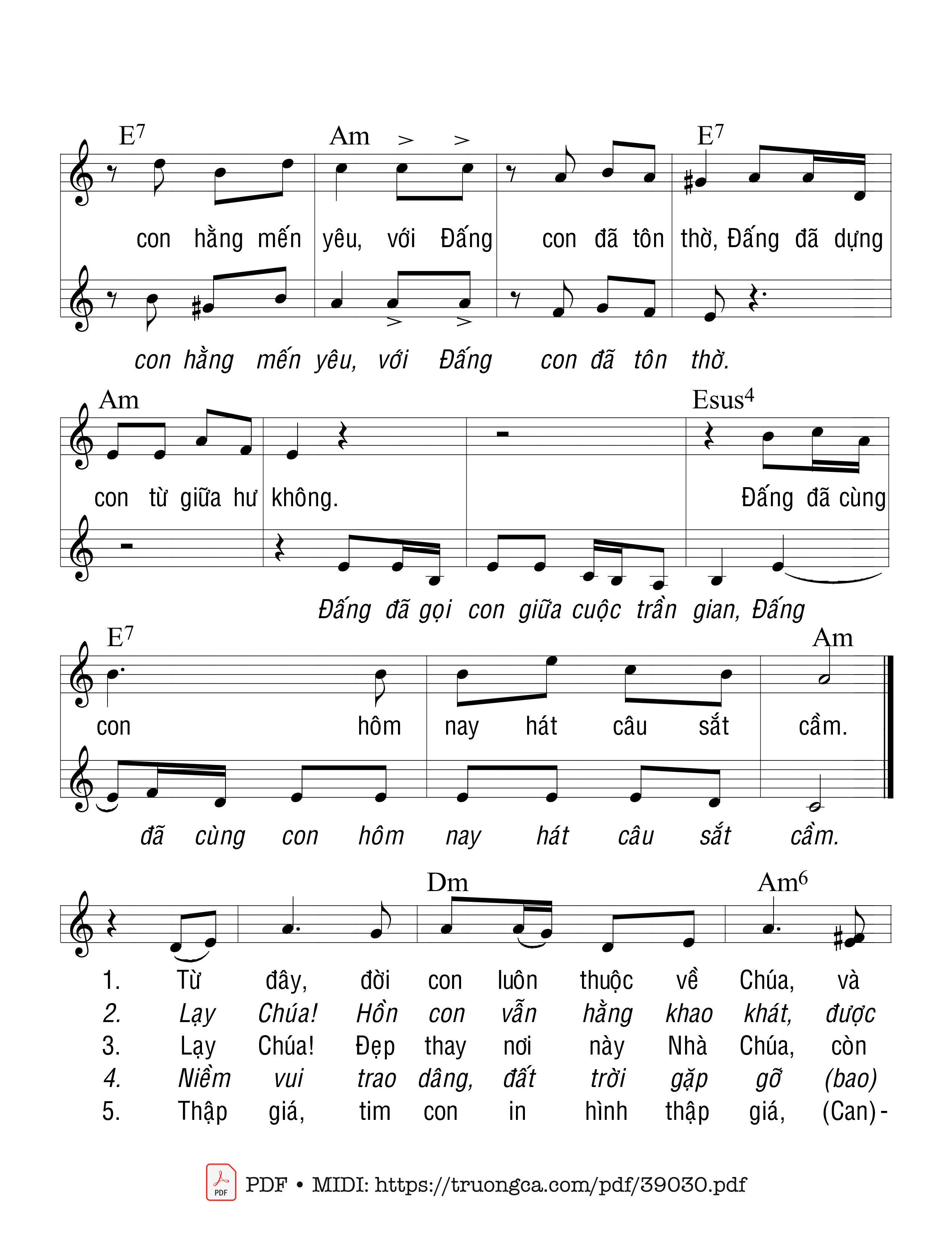 Page 2 of Sheet music PDF Có Một Điều - Ân Đức